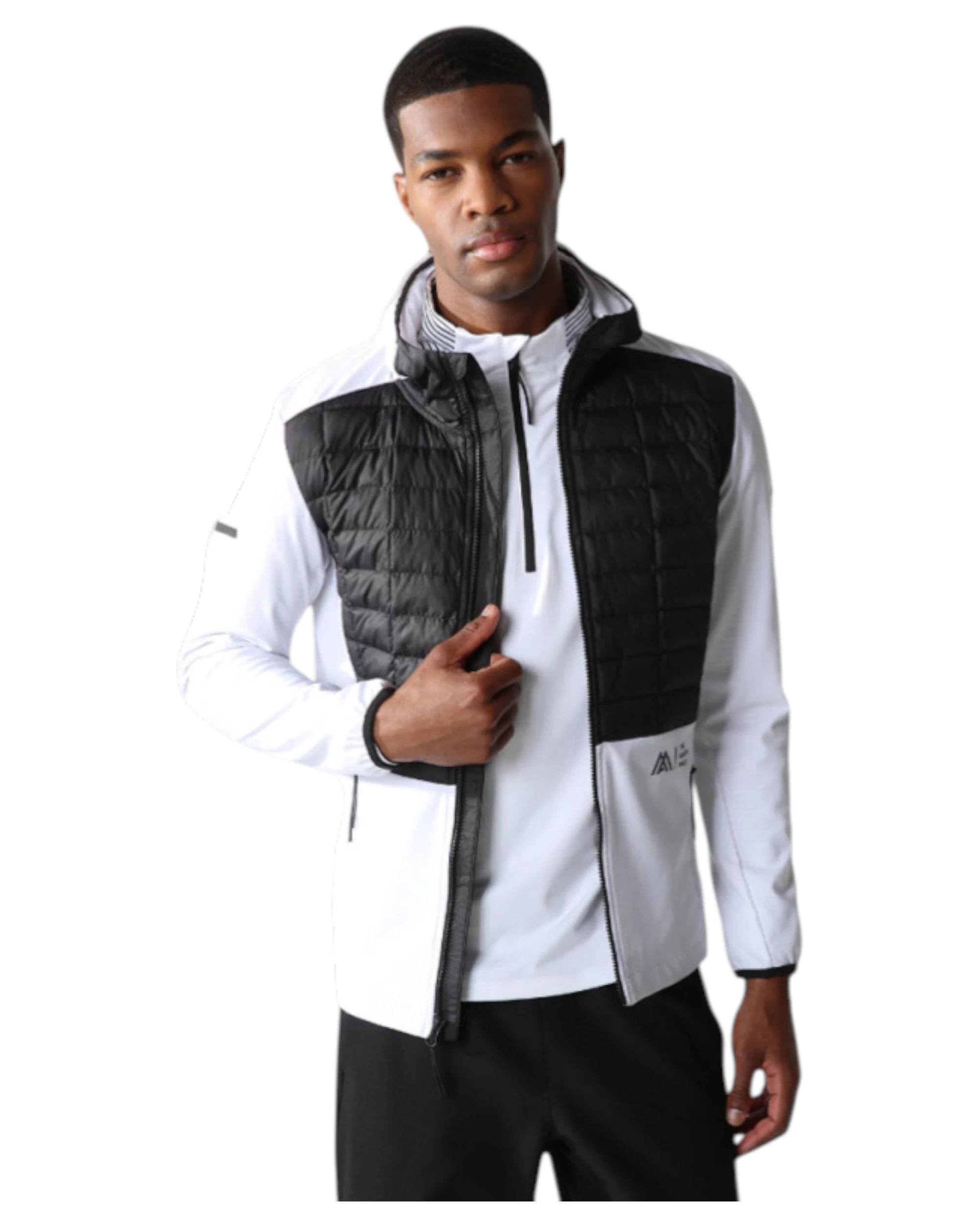 3 The North Face Mens Black/White Lab Hybrid Thermoball Hooded Jacket BLACK/ WHITE, 3 of 7