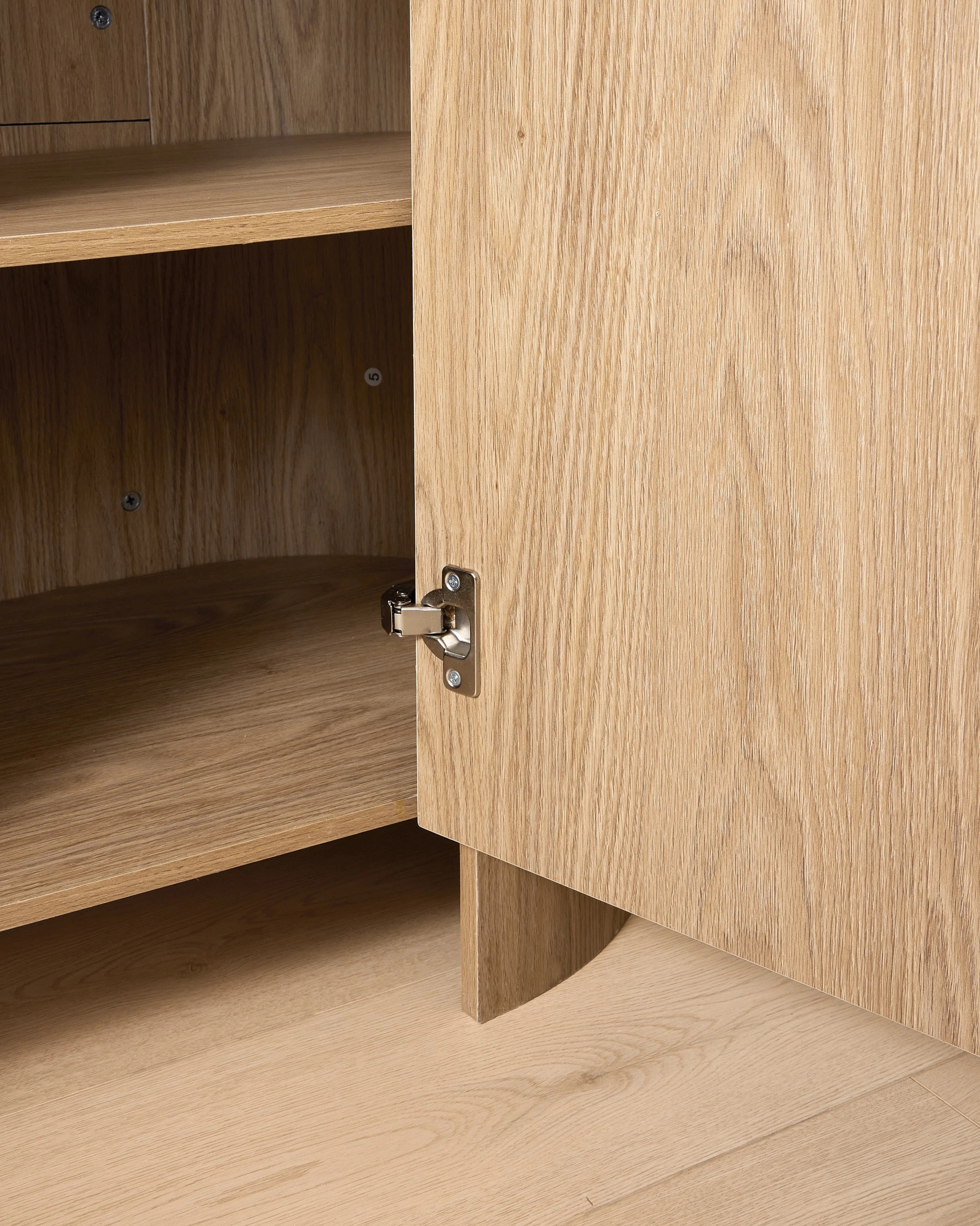 6 Kirby 2 Door Cabinet - Oak, 6 of 8