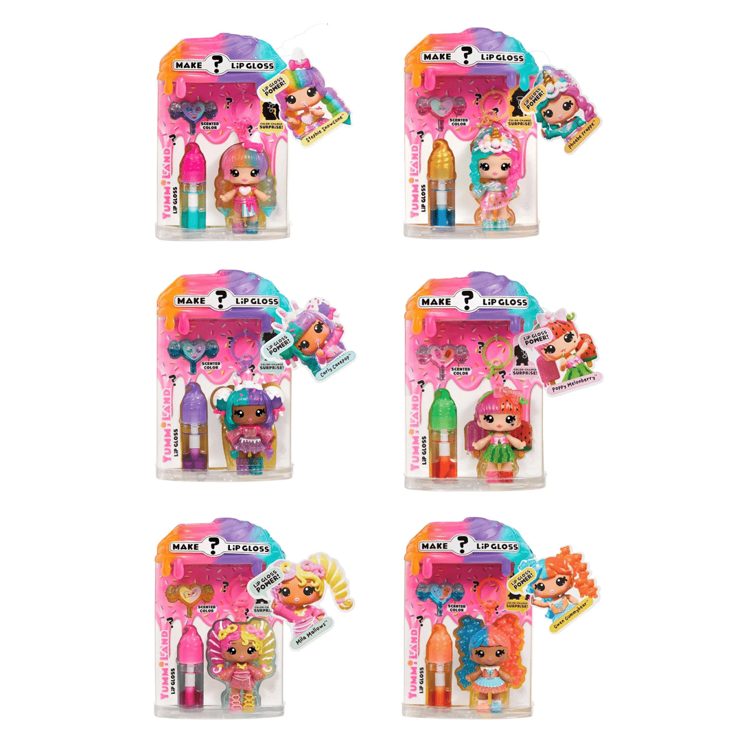 1 Yummiland Lip Gloss Dolls: Mystery Colour Change - Assorted - Multi, 1 of 4