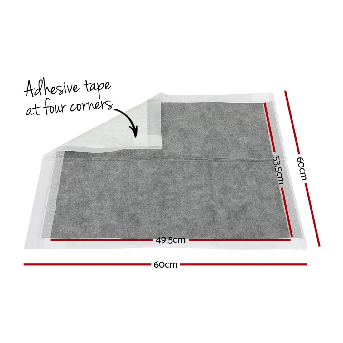 2 i.Pet Pet Training Pads 200pcs 60x60cm - Grey, 2 of 5