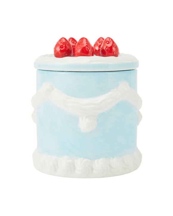 Ceramic Frosted Cake Candle
