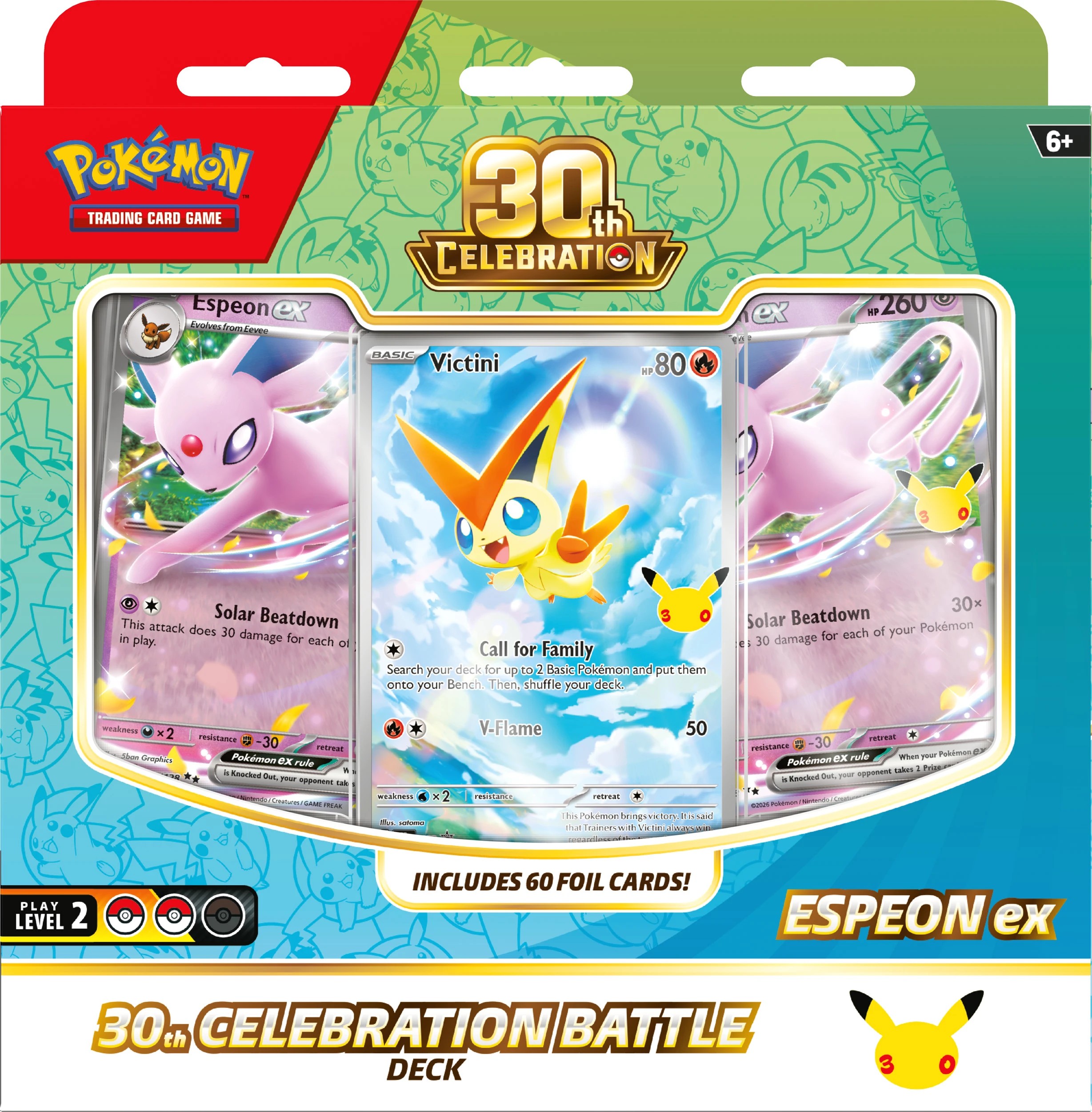 4 Pokemon Trading Card Game: 30th Celebration Battle Deck - Assorted, 4 of 9