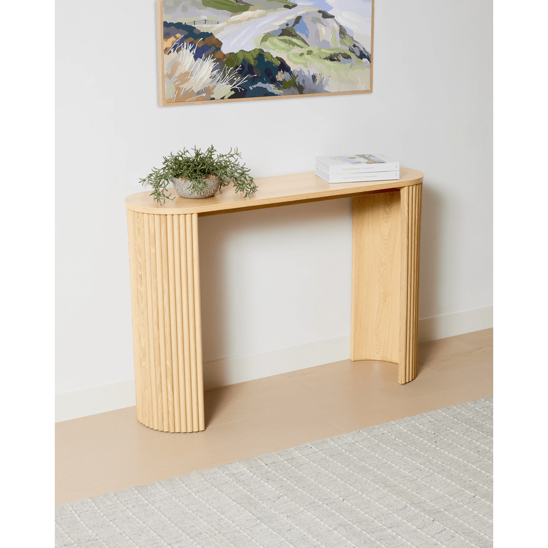2 Ribbed Console Table, 2 of 9