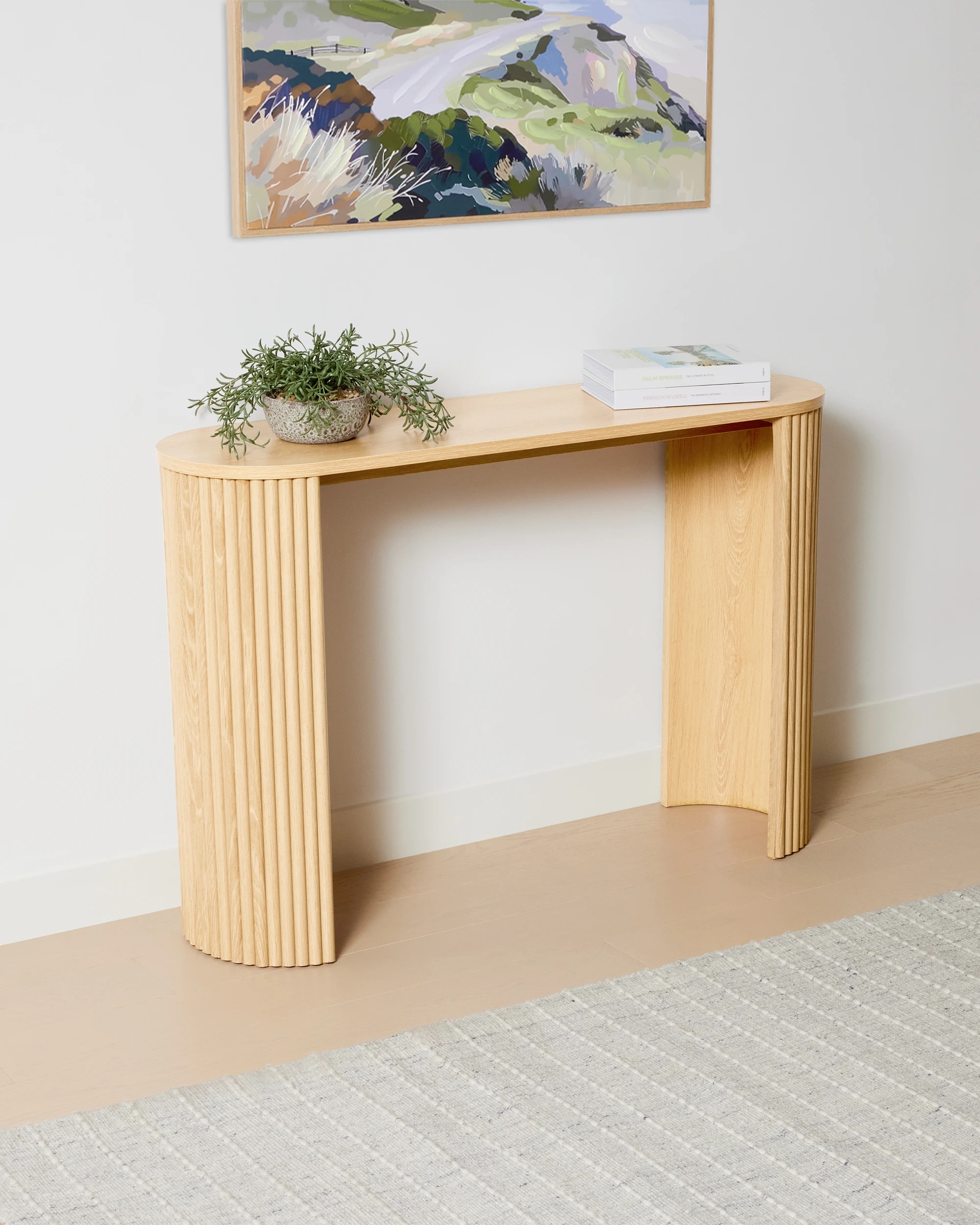 2 Ribbed Console Table, 2 of 9
