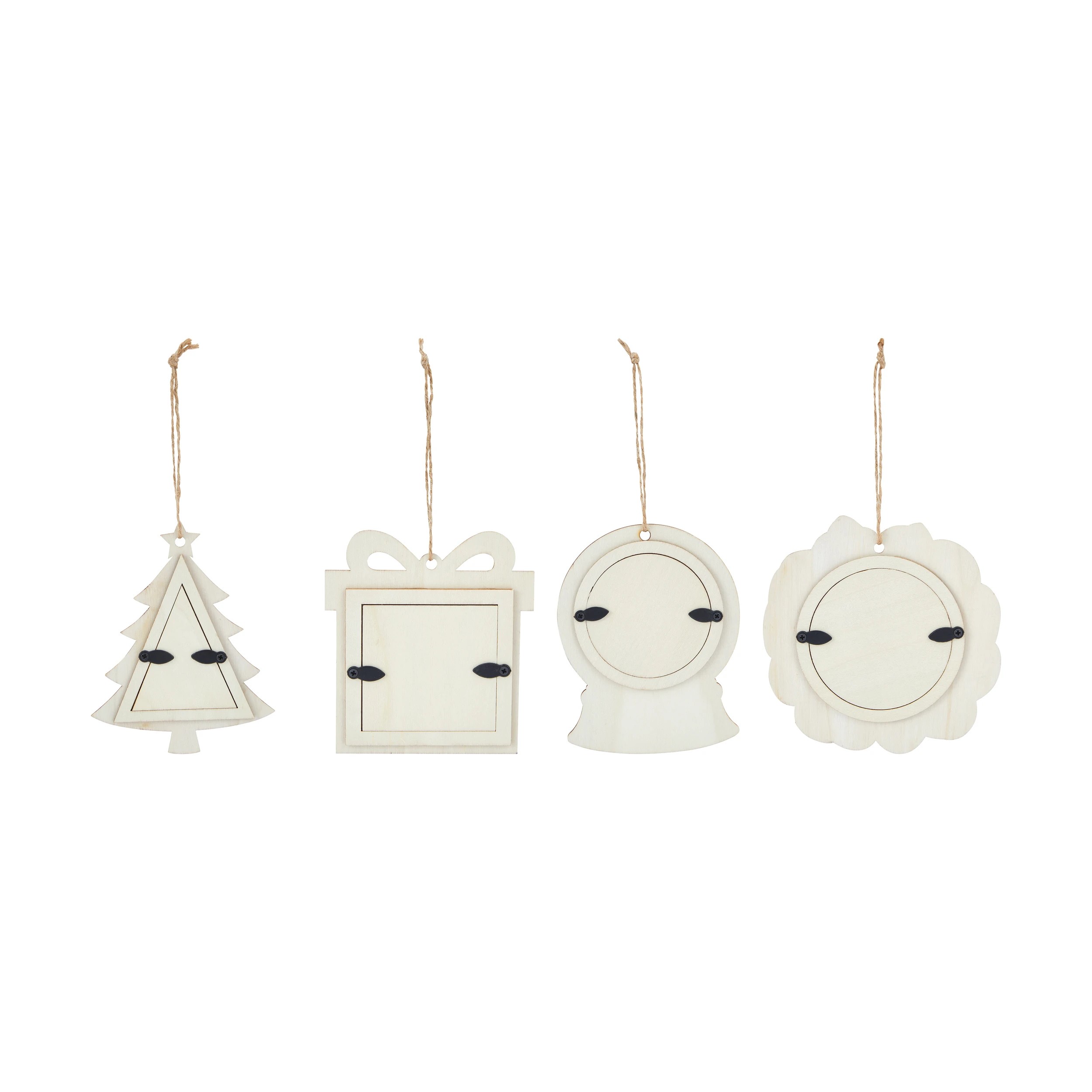 3 Christmas Craft DIY Frame Ornaments, 3 of 4