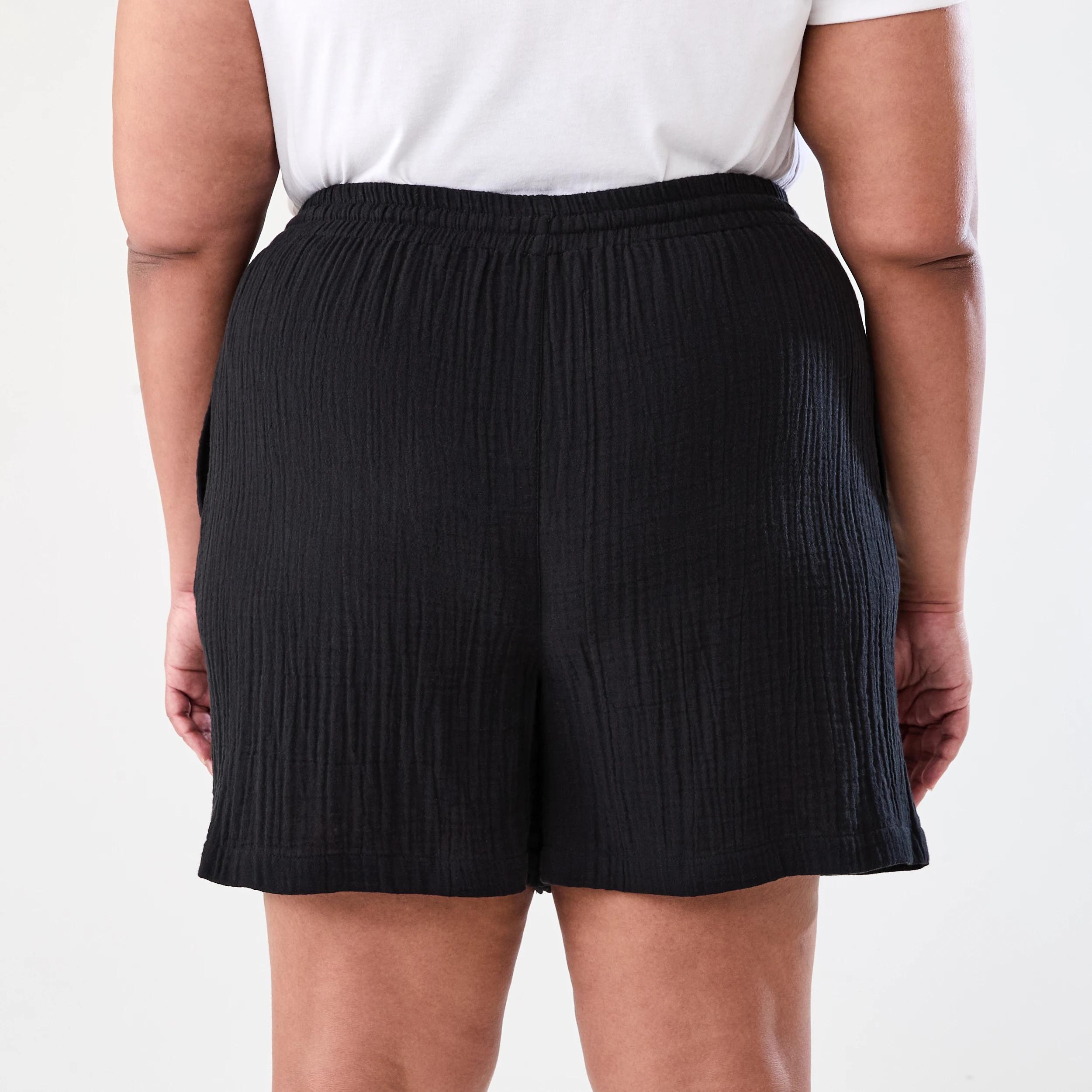 3 Curve Double Cloth Shorts Black, 3 of 7