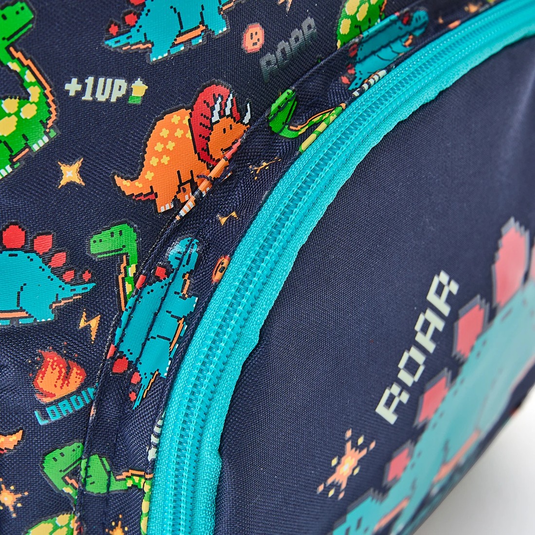 8 Junior Backpack - Dino Gamer, Navy, 8 of 10