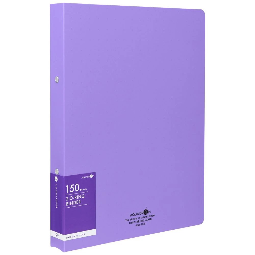 1 Aqua Drops A4 Twist Binder 2-O 18mm Vivid Purple, 1 of 4