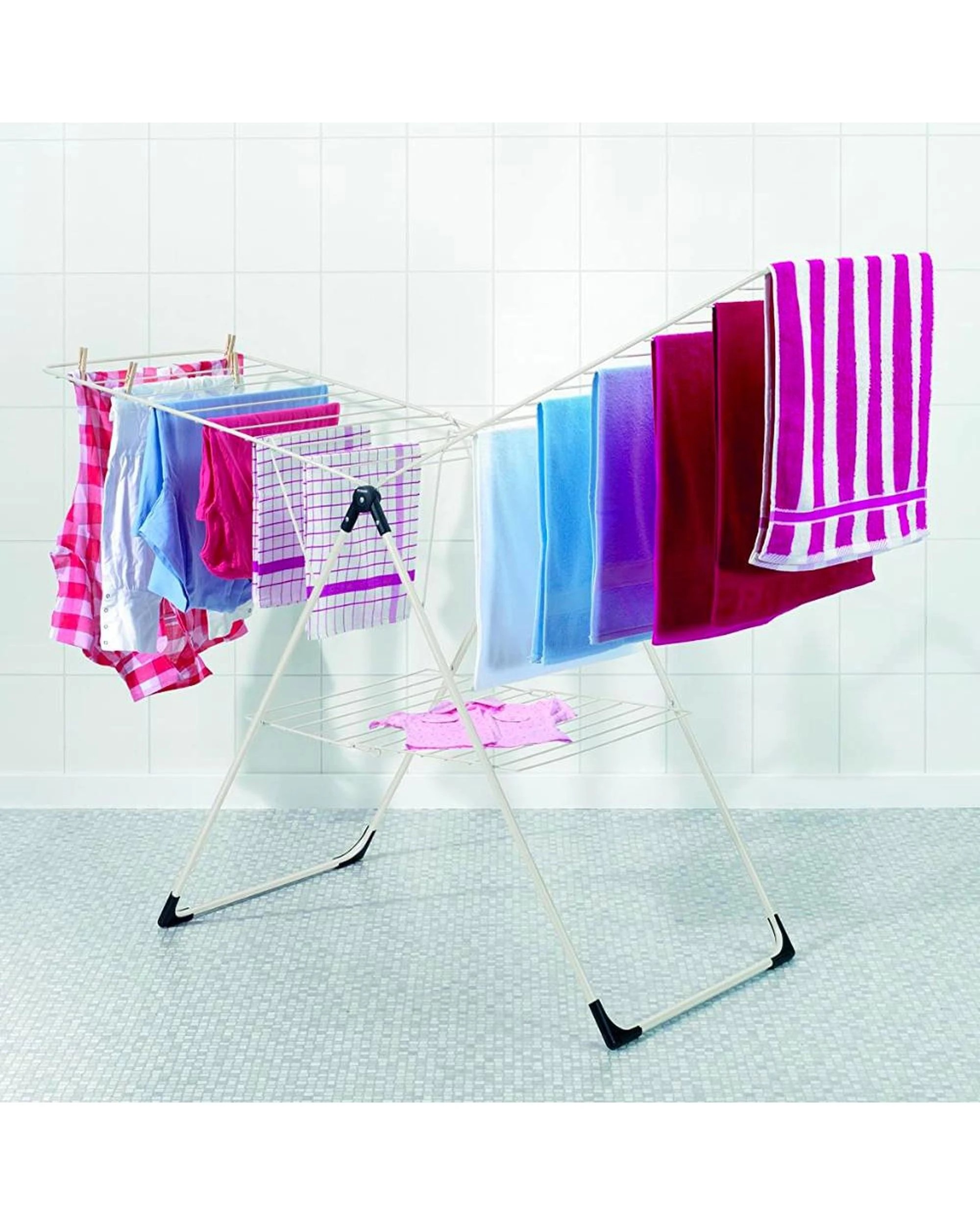 3 Brabantia TModel 20m Clothes Laundry Dryer Rack  White Airer Hanging, 3 of 8