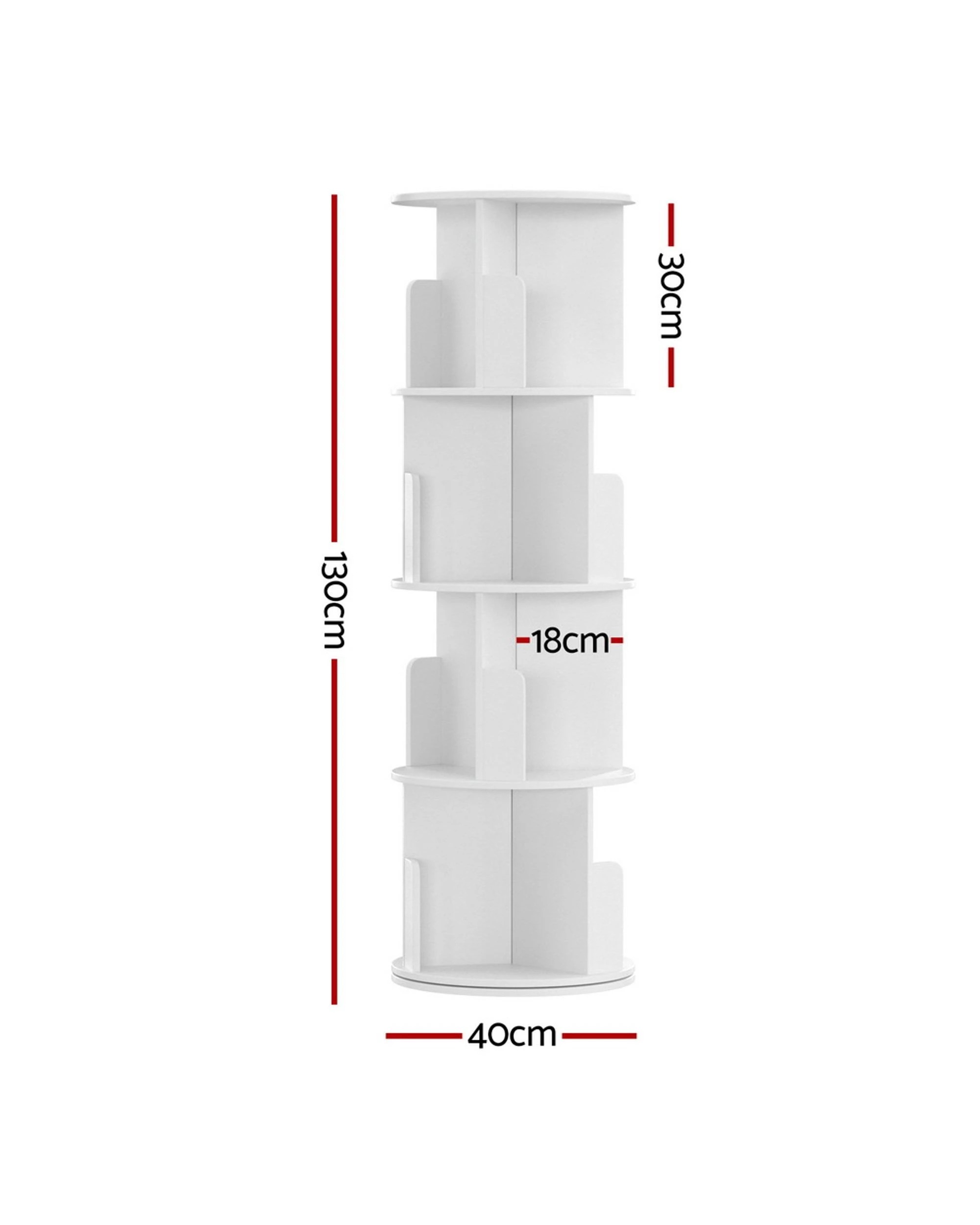 2 Artiss Bookshelf 4 Tiers
 - White, 2 of 3