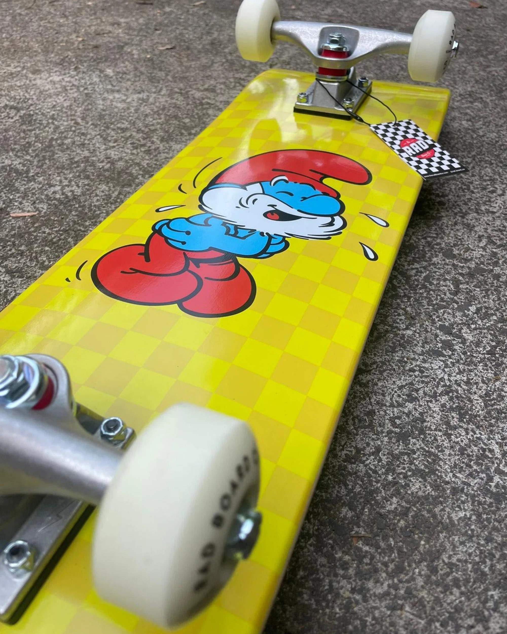 5 Rad Board Co Smurfs Complete Skateboard Dude Crew Papa Laughing 7.75 Inch - Multi, 5 of 7