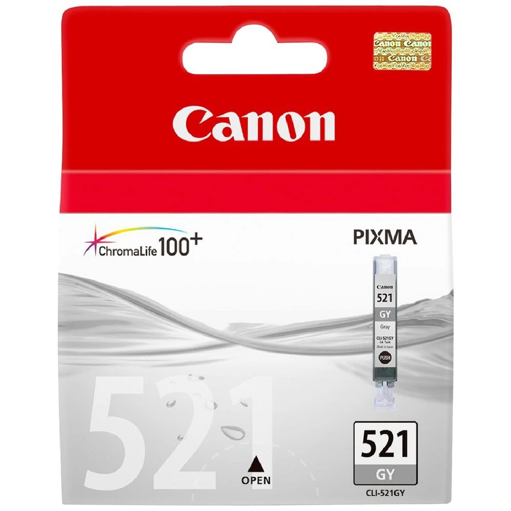 1 Canon ChromaLife100 CLI 521 Ink Cartridge Grey, 1 of 4