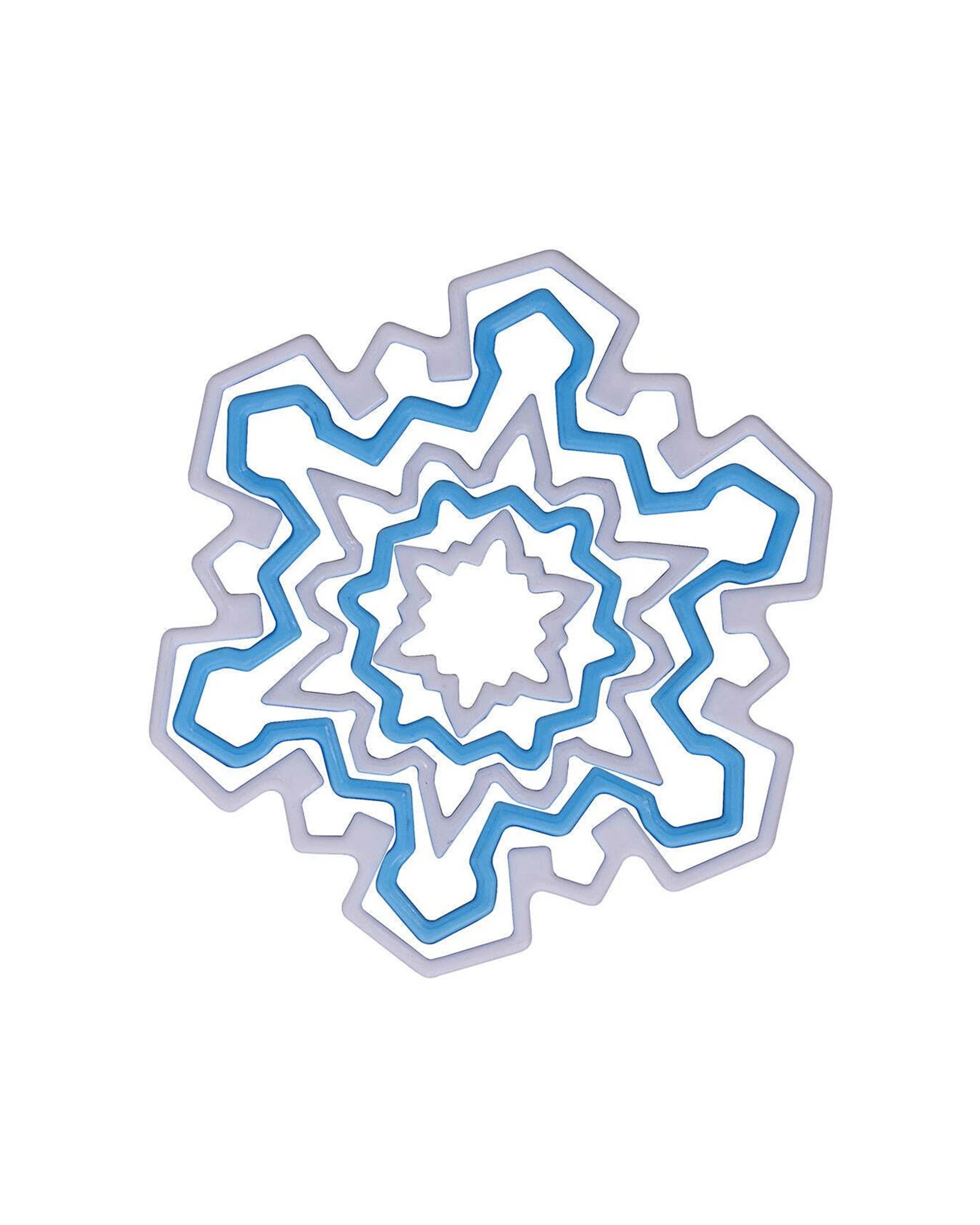 1 Avanti Plastic Snowflake Cookie Cutter Mould Set 5PC Dishwasher Safe - Multi, 1 of 1