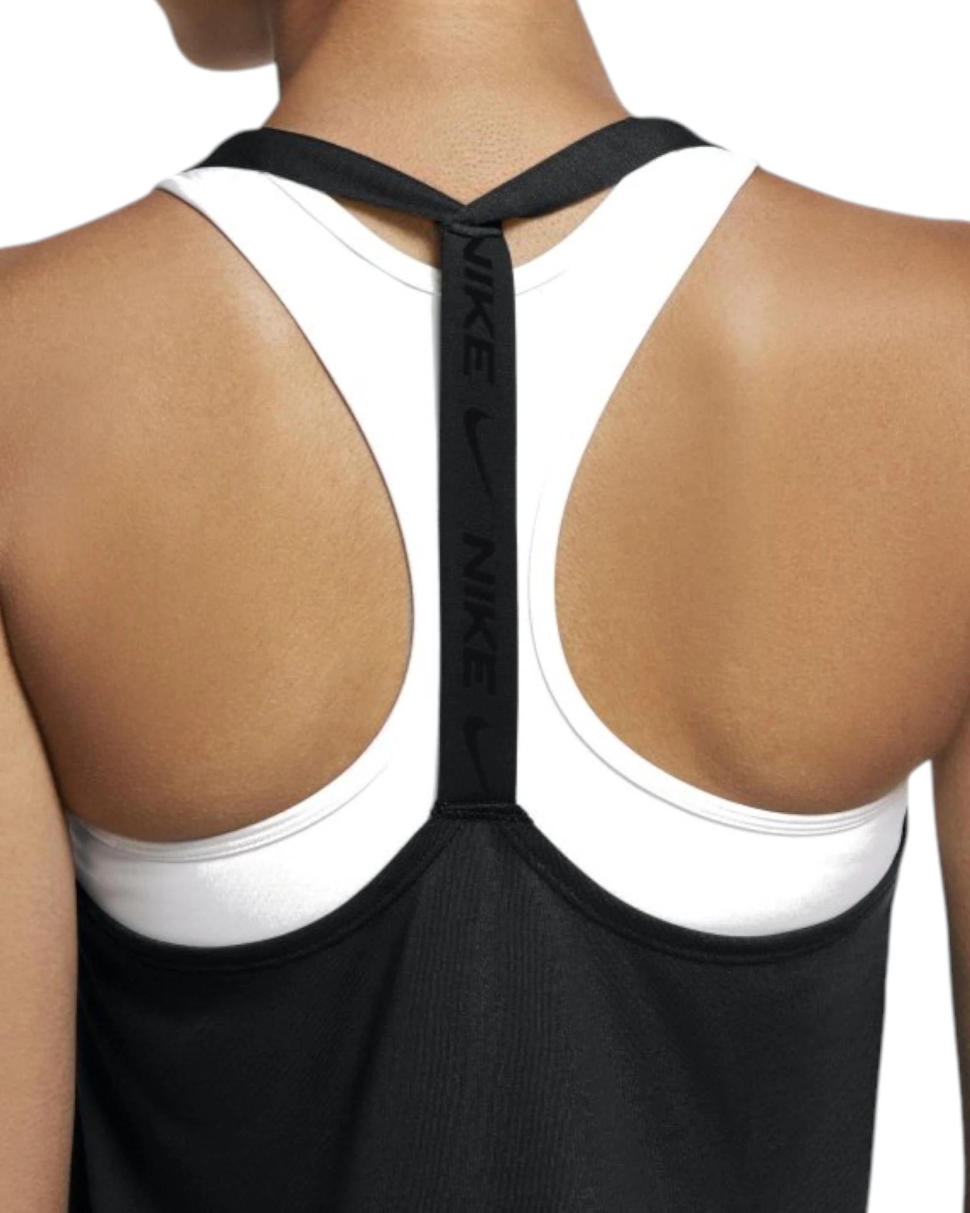 3 Nike 2 Pack Womens Elastika Dry-Fit Tank Top BLACK/WHITE, 3 of 4