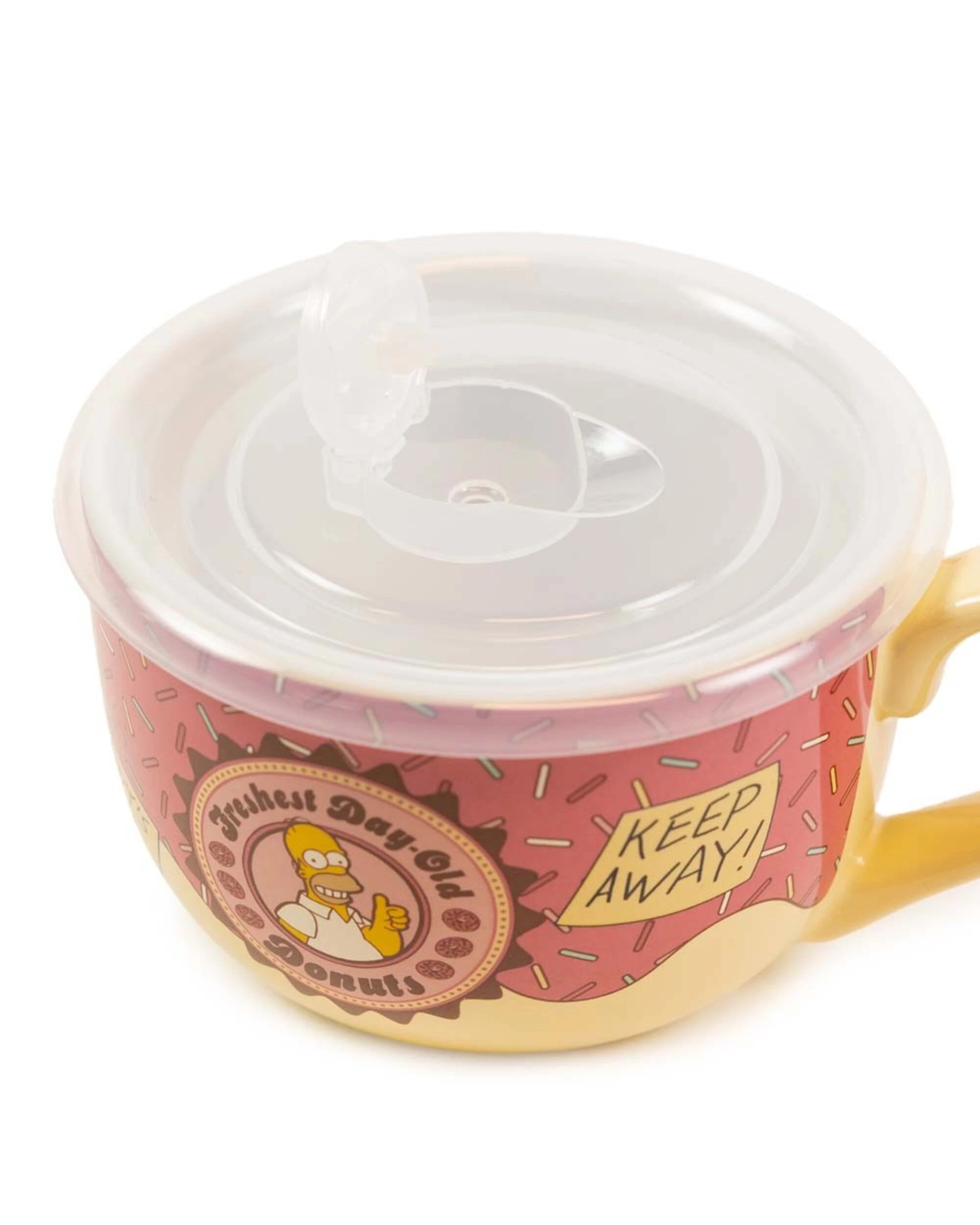 4 The Simpsons - Freshest Day-Old Donuts Soup Bowl with Lid, 4 of 5