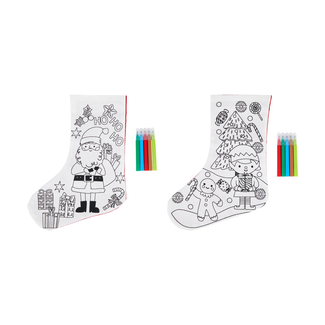 1 Colour Your Own Christmas Stocking - Assorted, 1 of 4