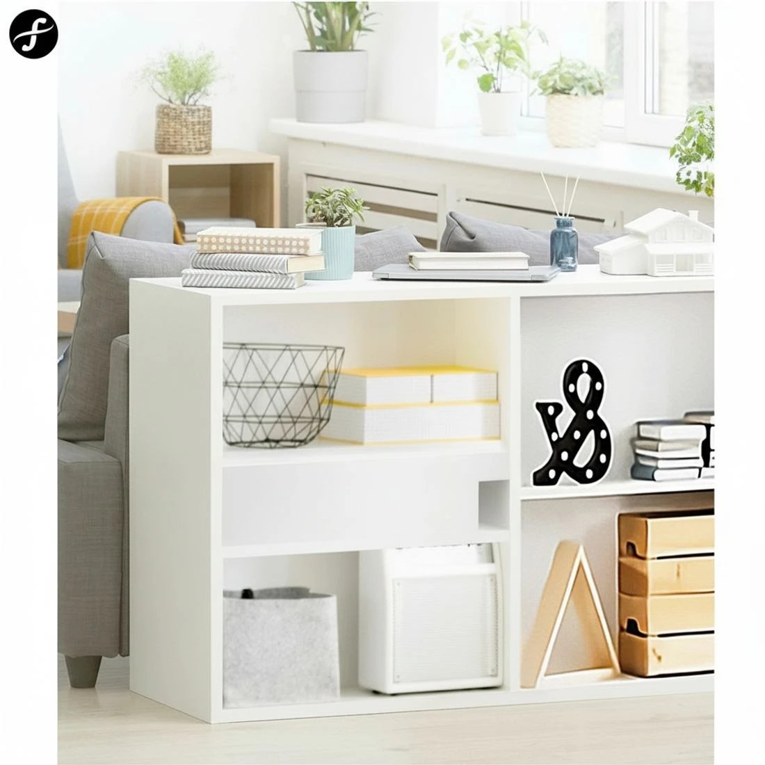 7 Artiss Bookshelf Set of 3 - White, 7 of 8