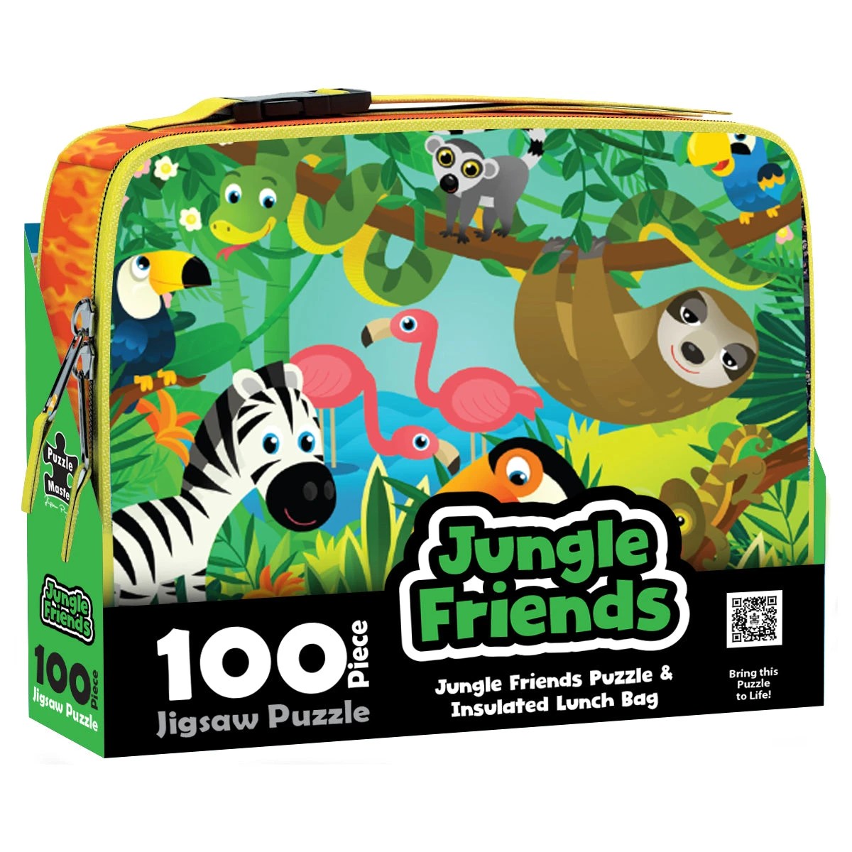1 Puzzle Master Jungle Friends Jigsaw & Lunch Box Cooler, 1 of 5