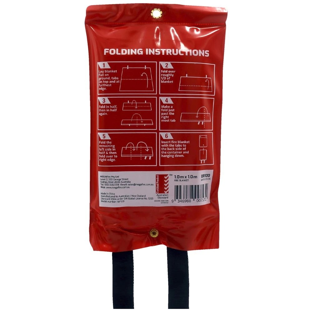 2 Trafalgar Fire Blanket 1.0m x 1.0m, 2 of 3