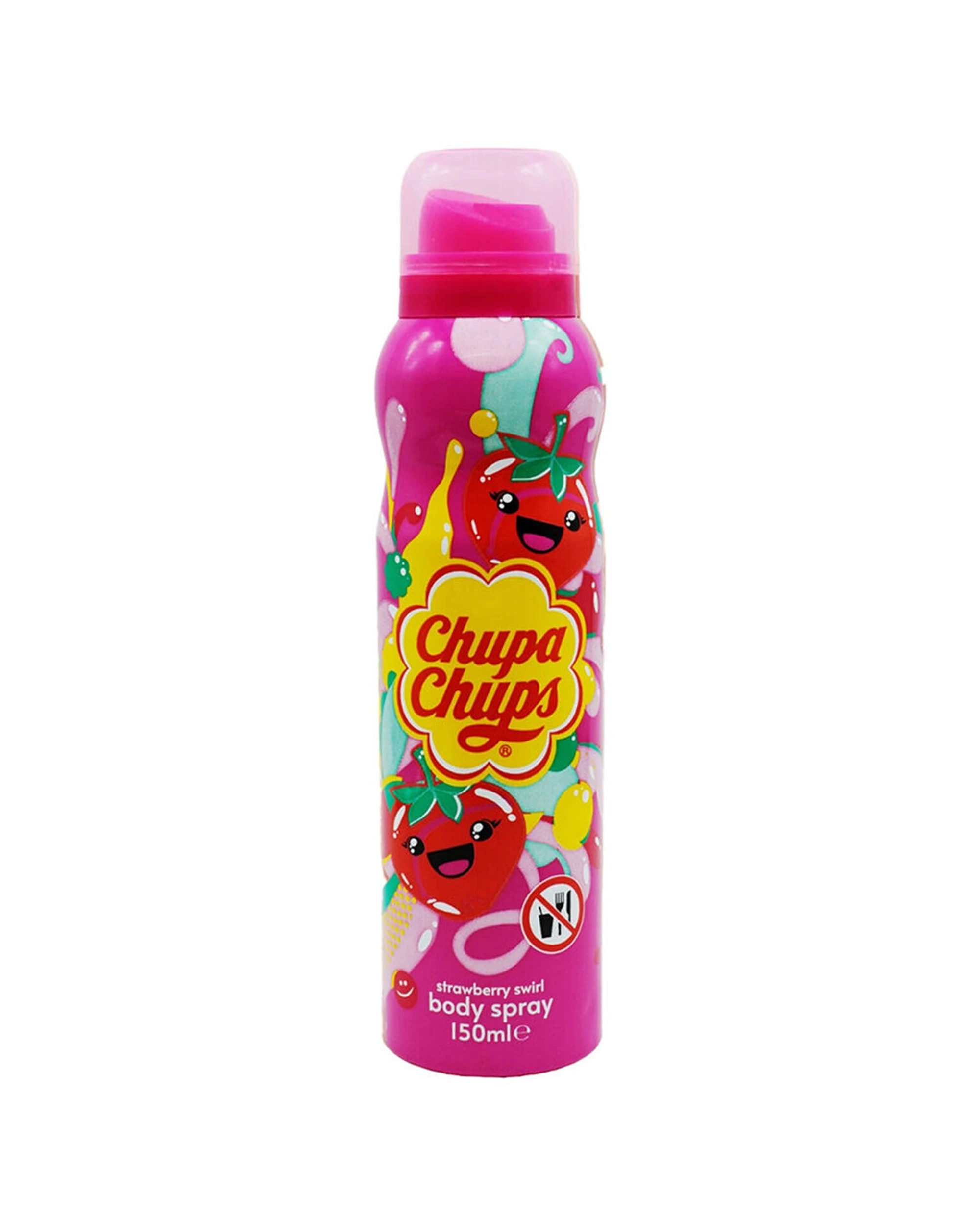 1 Chupa Chups Body Spray Strawberry Swirl Sweet Fragrance Mist 150ml - Pink, 1 of 1