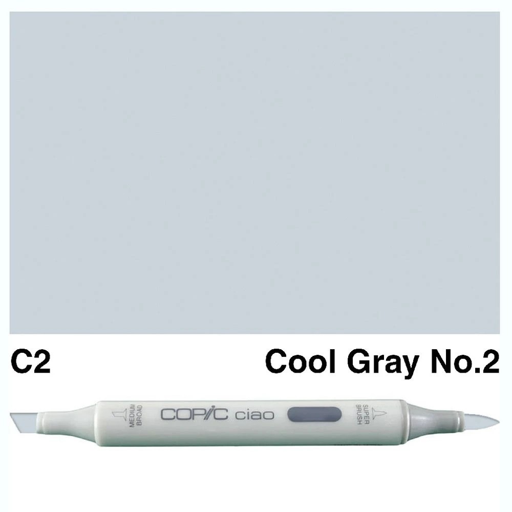 3 Copic Ciao Dual Nib Marker C2 Cool Gray No.2, 3 of 3