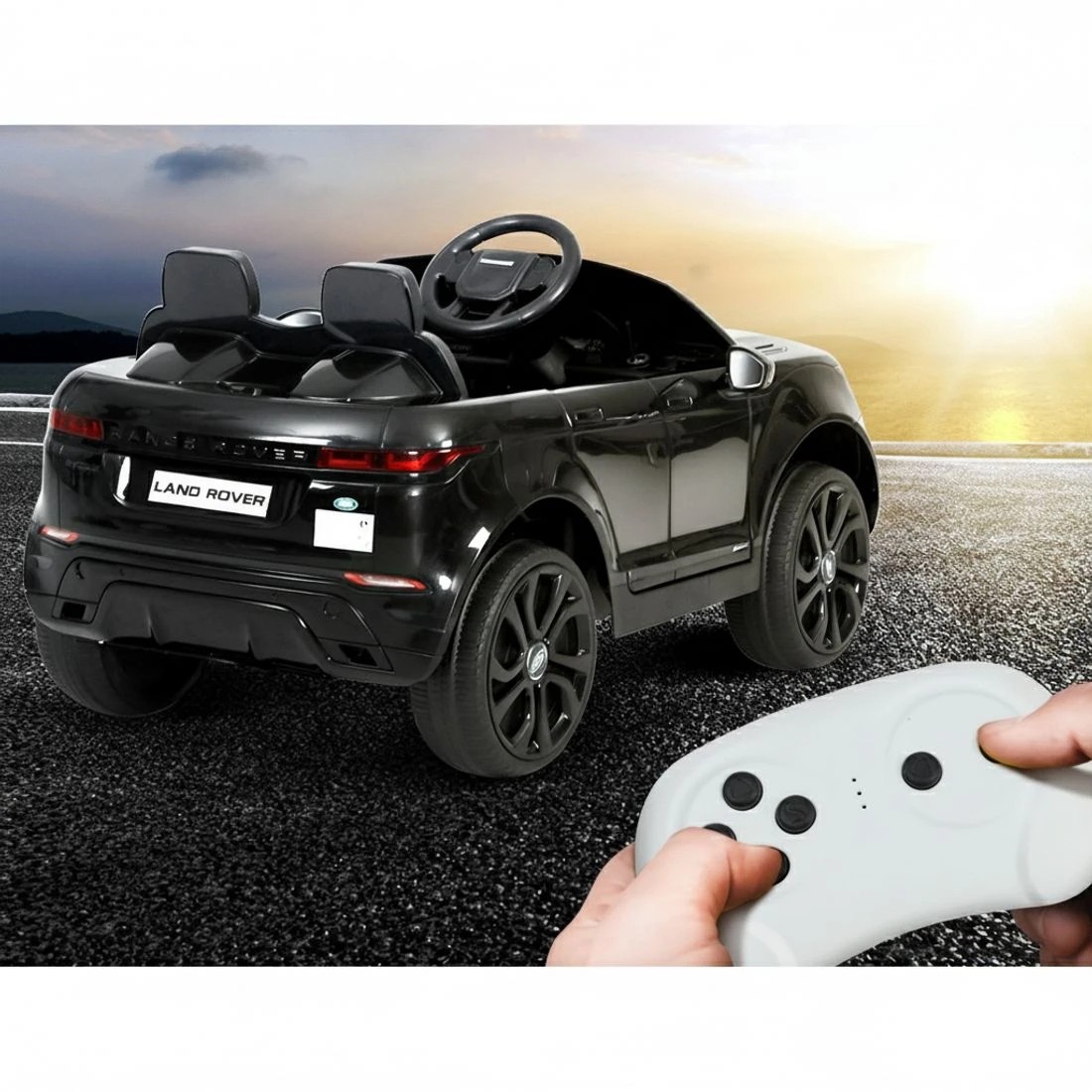 5 Kids Electric Ride On Car Land Rover Licensed Toy Cars Remote 12V Battery - Black, 5 of 5