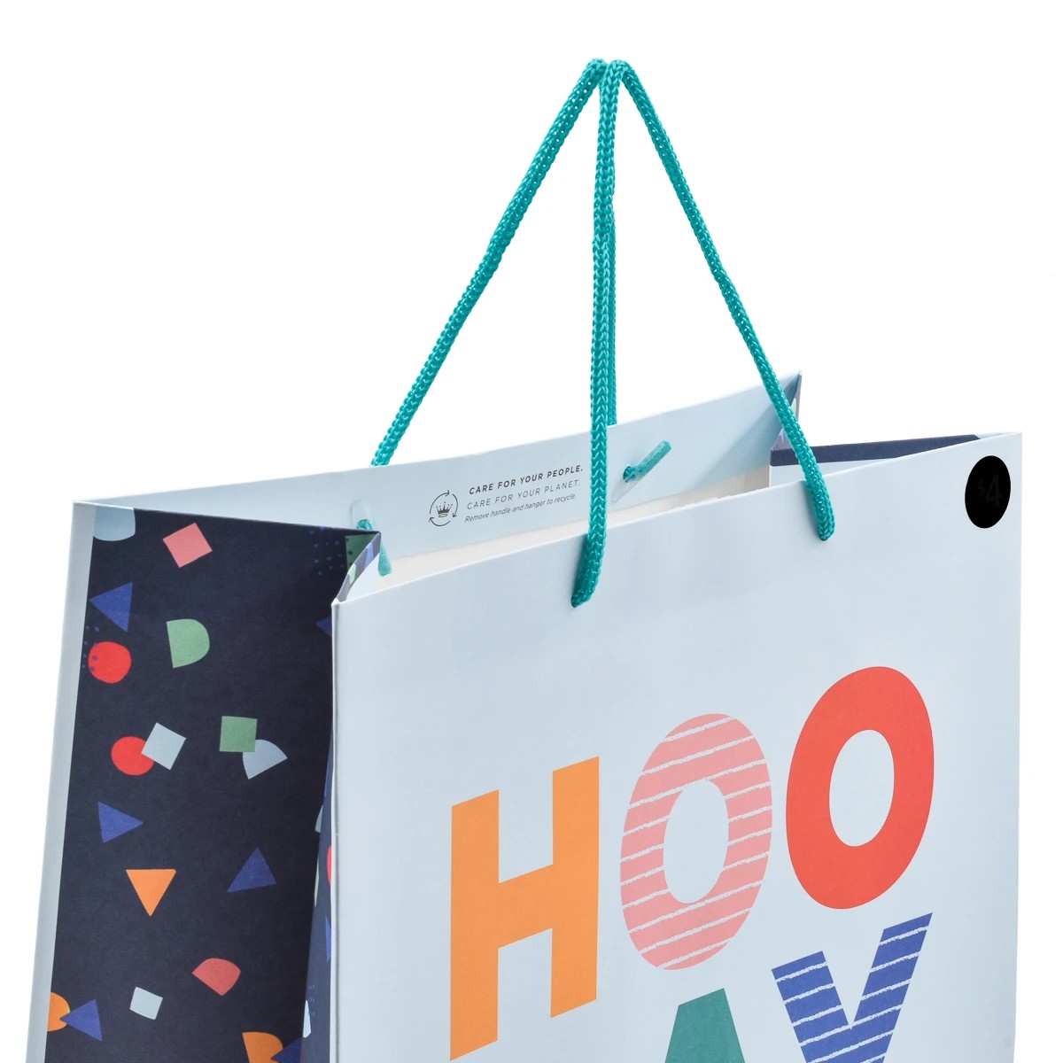 3 Hallmark Large Colourful Hoo Ray Gift Bag, 3 of 3