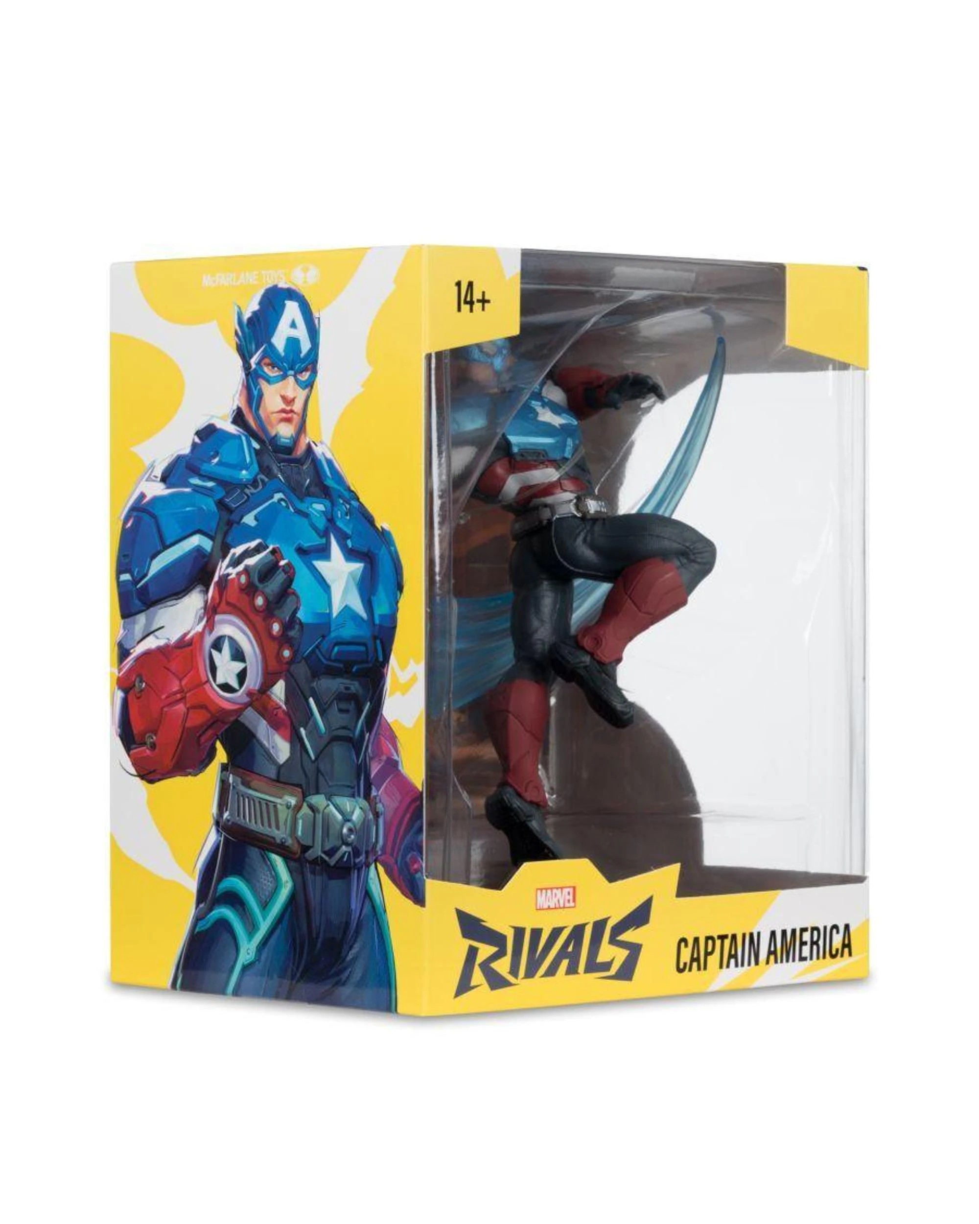 7 McFarlane Marvel Rivals Captain America 1:10th Scale Figure, 7 of 9