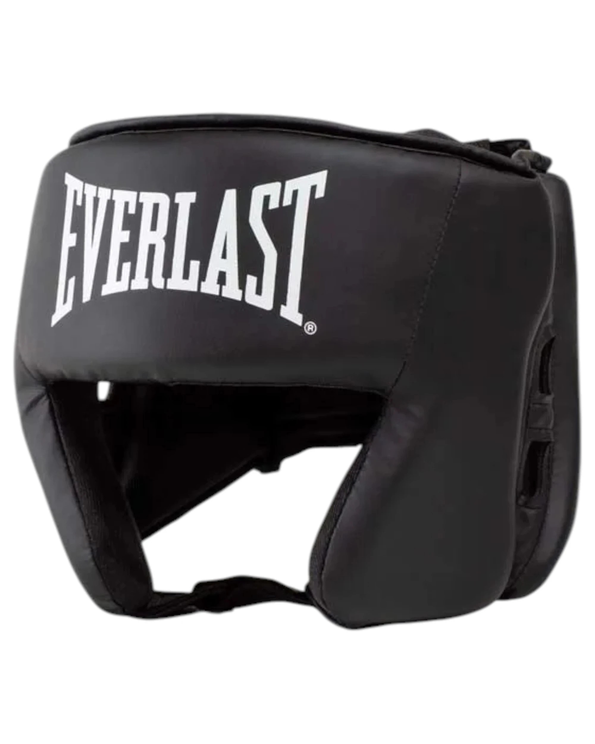 1 Everlast Leather Black Core Protective Head Gear - Black, 1 of 1