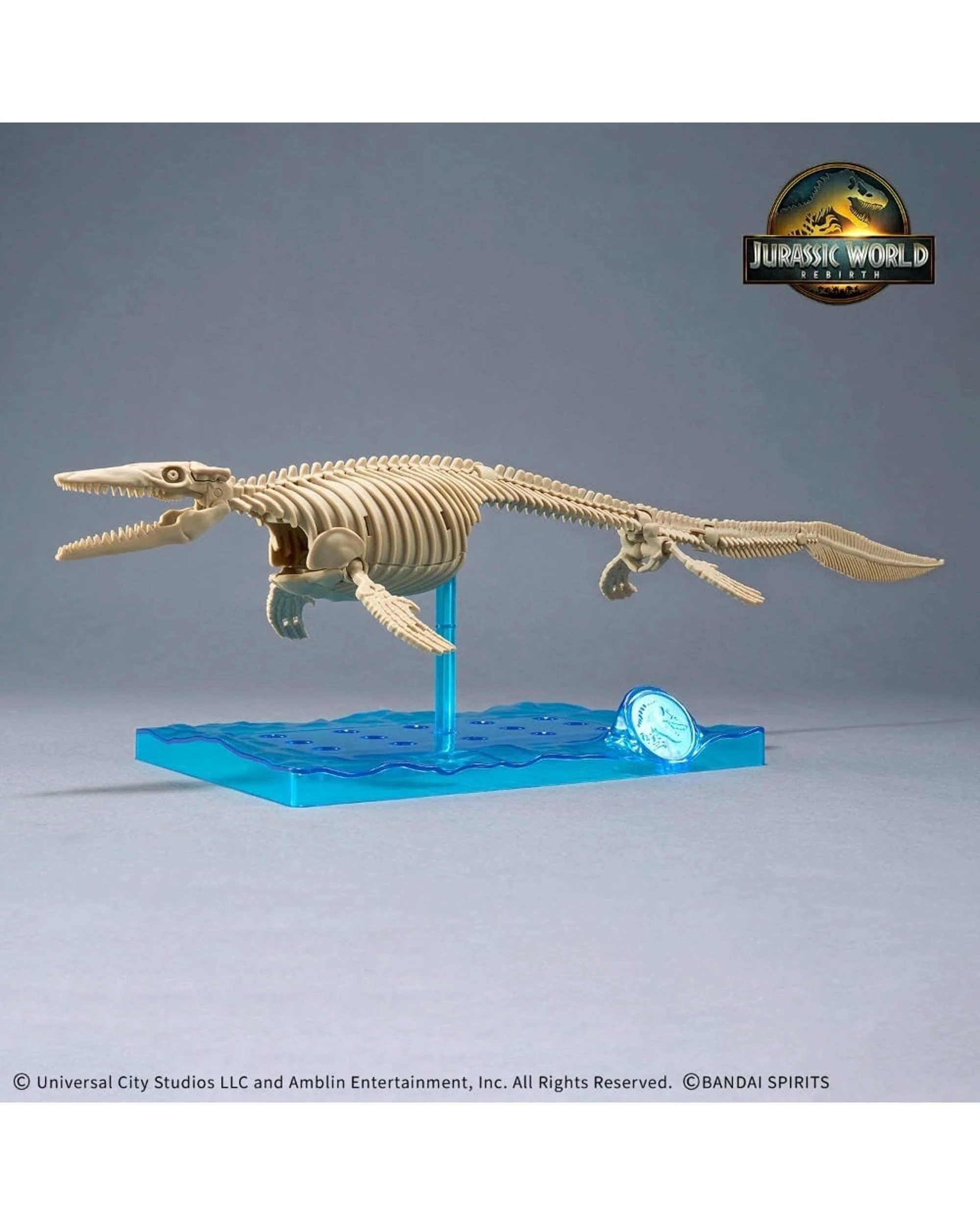 3 Bandai Plannosaurus Jurassic World Rebirth Mosasaurus Model Kit, 3 of 10
