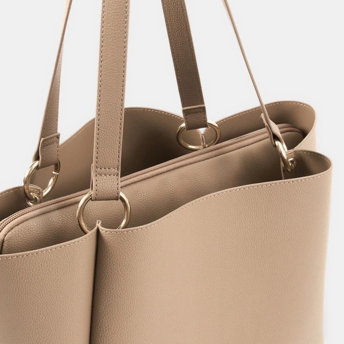 4 PU Tote Bag HAZELNUT LATTE, 4 of 5