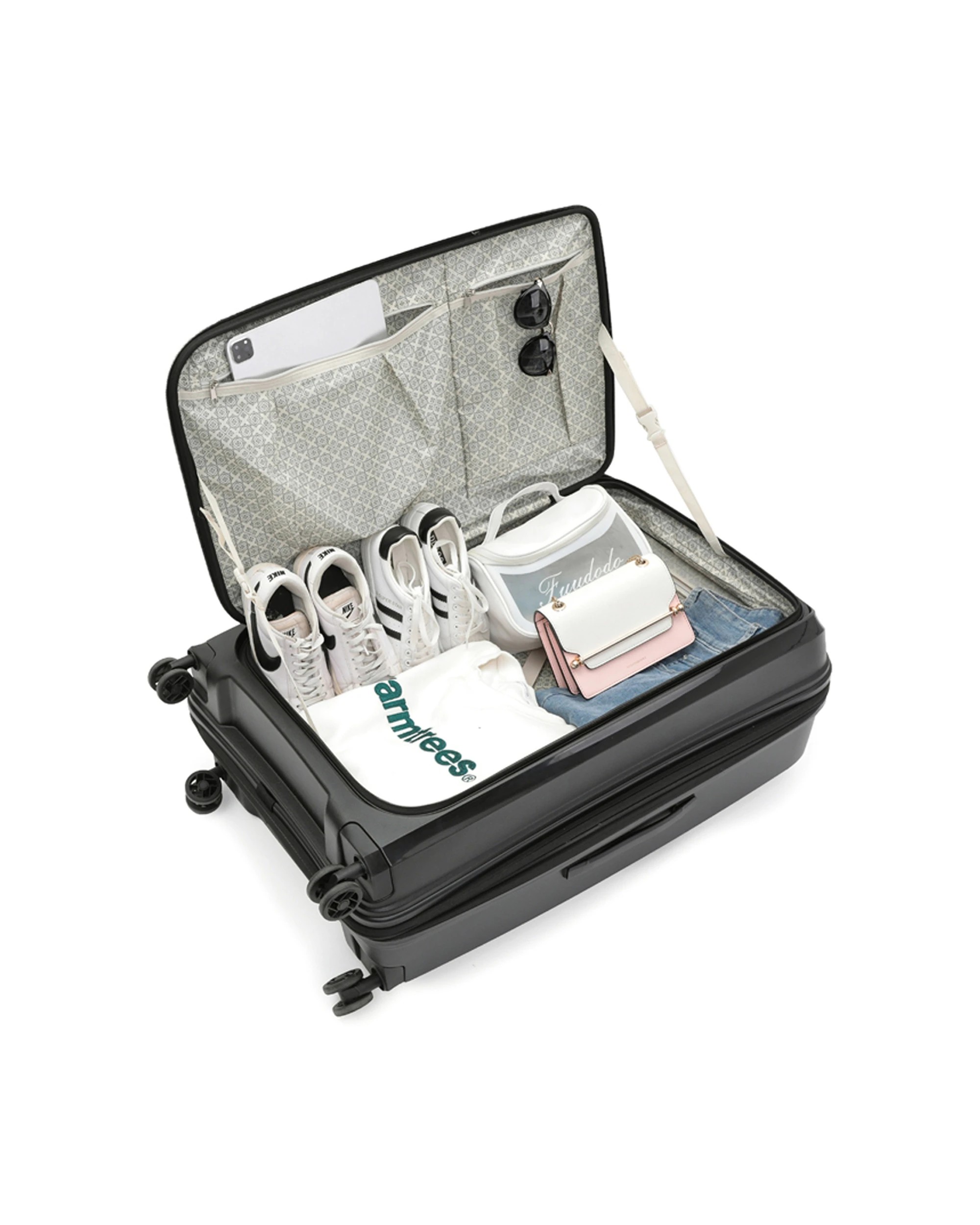 4 Tosca Space X 29" Trolley Checked Luggage Travel Suitcase - Black, 4 of 7