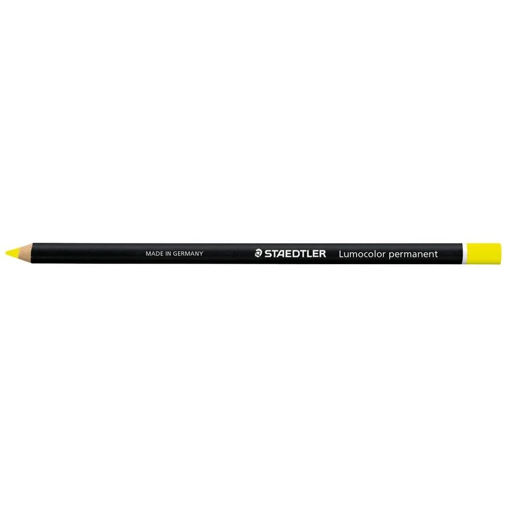 1 Staedtler Lumocolor Glasochrom Permanent Pencil Yellow, 1 of 3