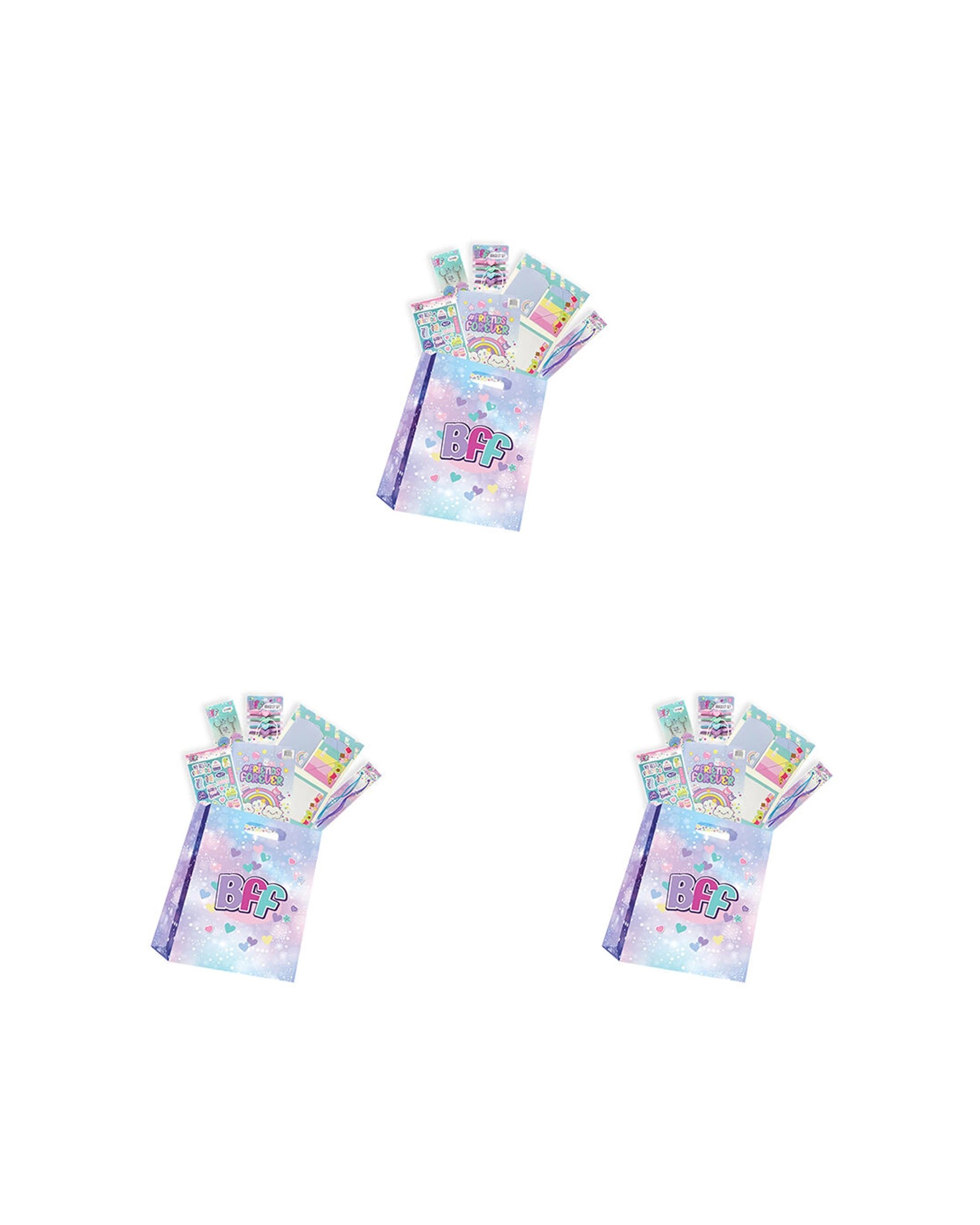 1 BFF 3PK Mini Showbag Friendship Gift Set With Writing Set Keychain Stickers - Multi, 1 of 2