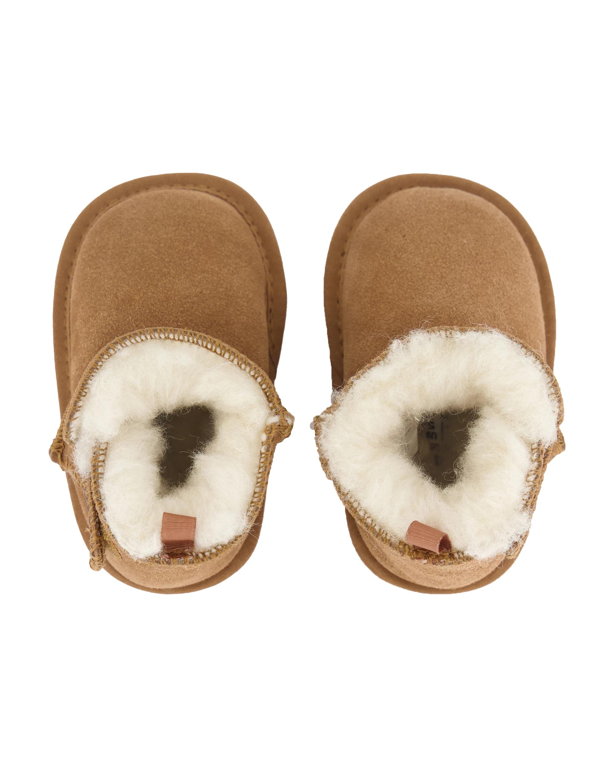 3 UGG Baby Suede Slipper Boots Chestnut, 3 of 4
