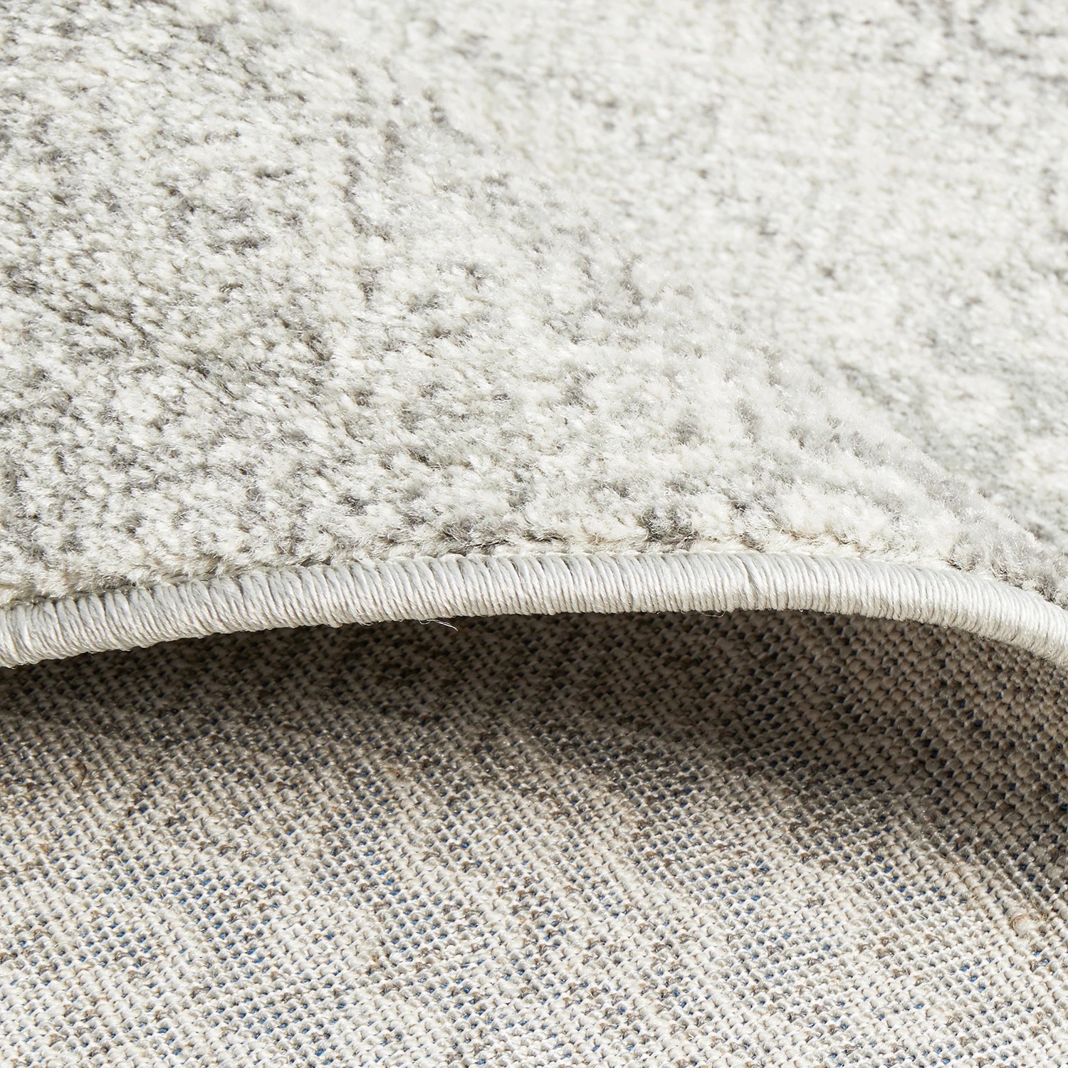 9 Common Ground Rugs Phantom 351 240x240cm - Large Round Power Loomed Pet Friendly Rug - Silver, 9 of 9
