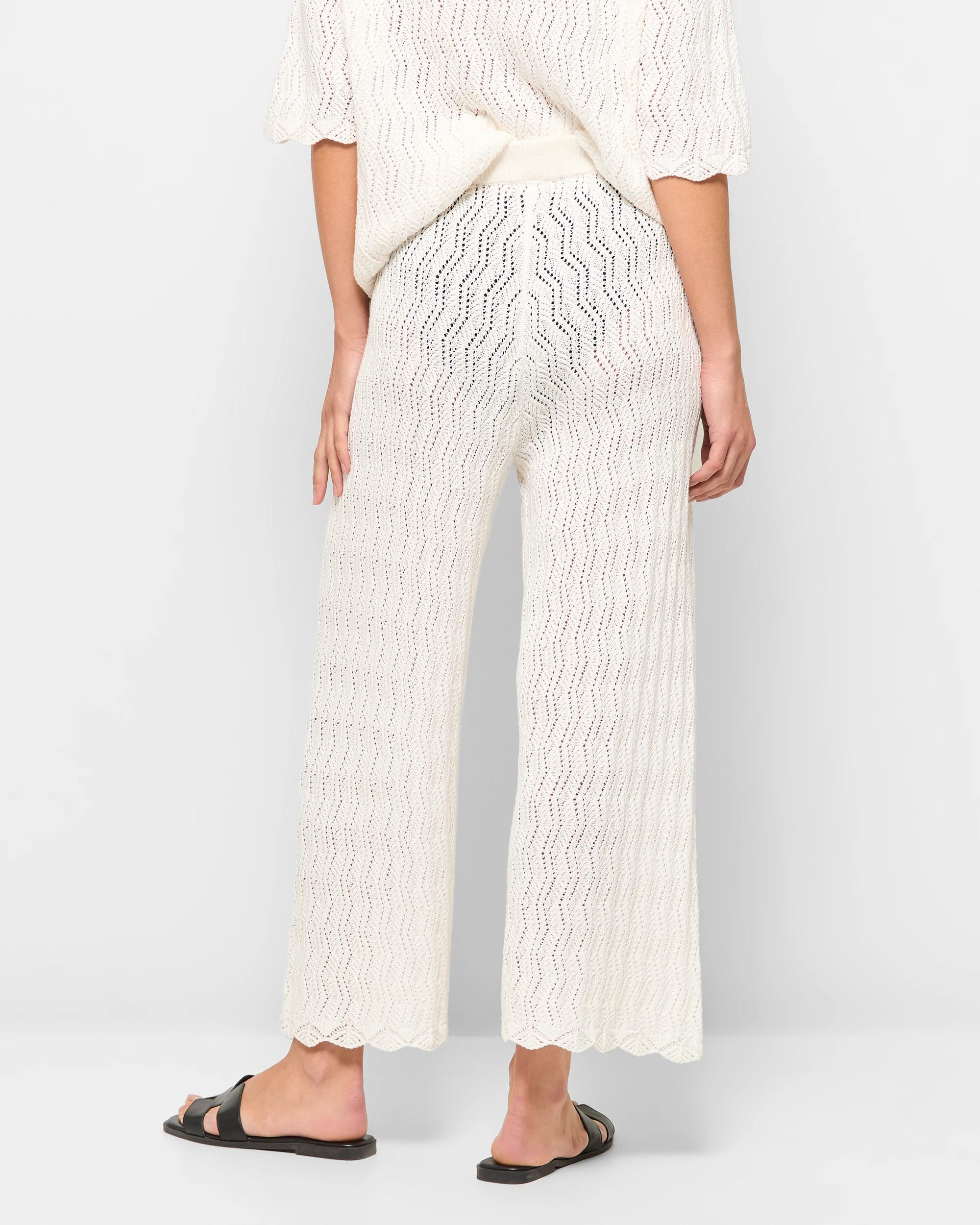4 Target Resort Crochet Pants CLOUD DANCER, 4 of 5