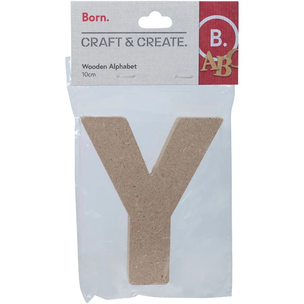 1 Born Wooden Alphabet Letter Y 10cm, 1 of 3