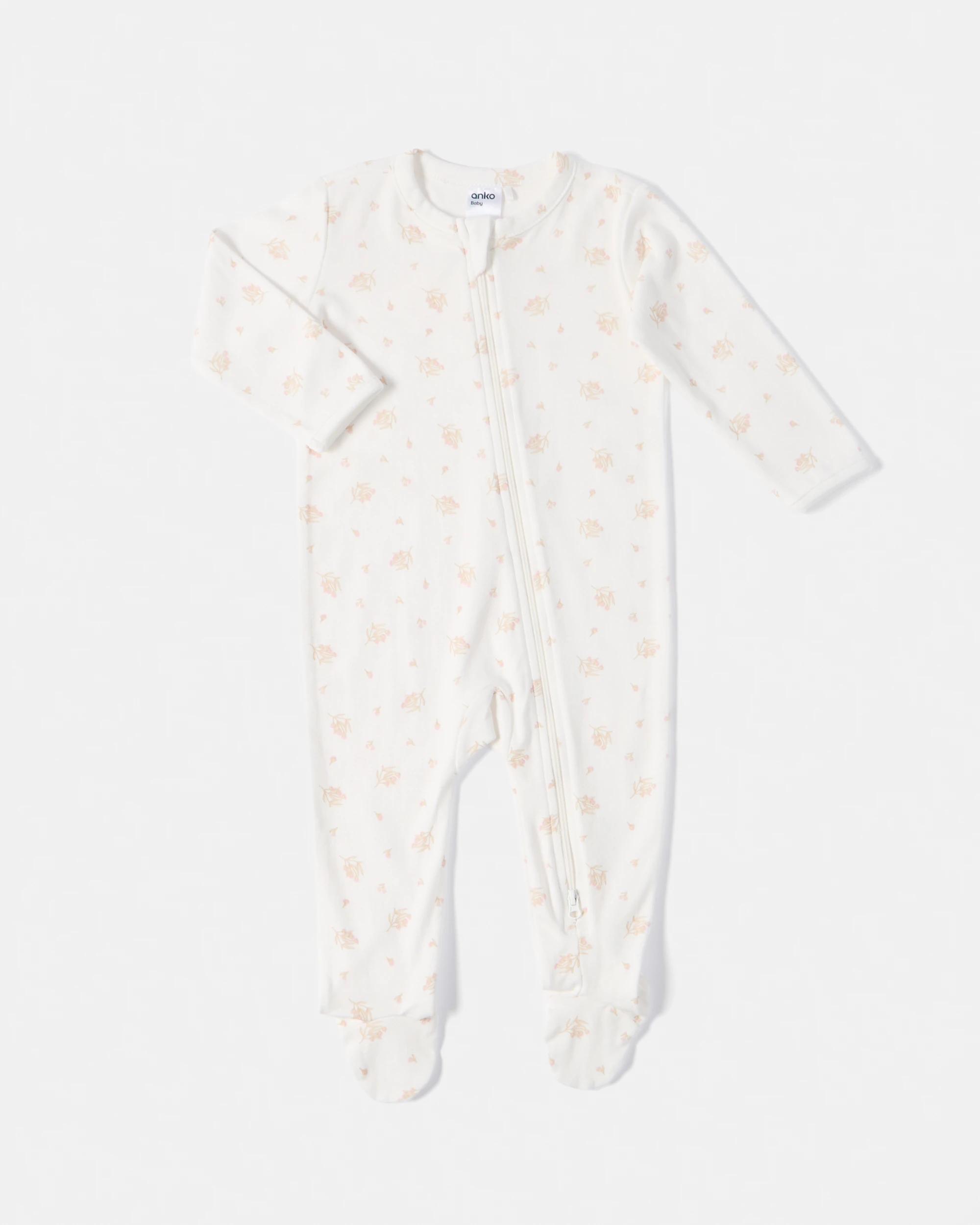 3 3 Pack Coveralls Pnk Flrl, 3 of 8