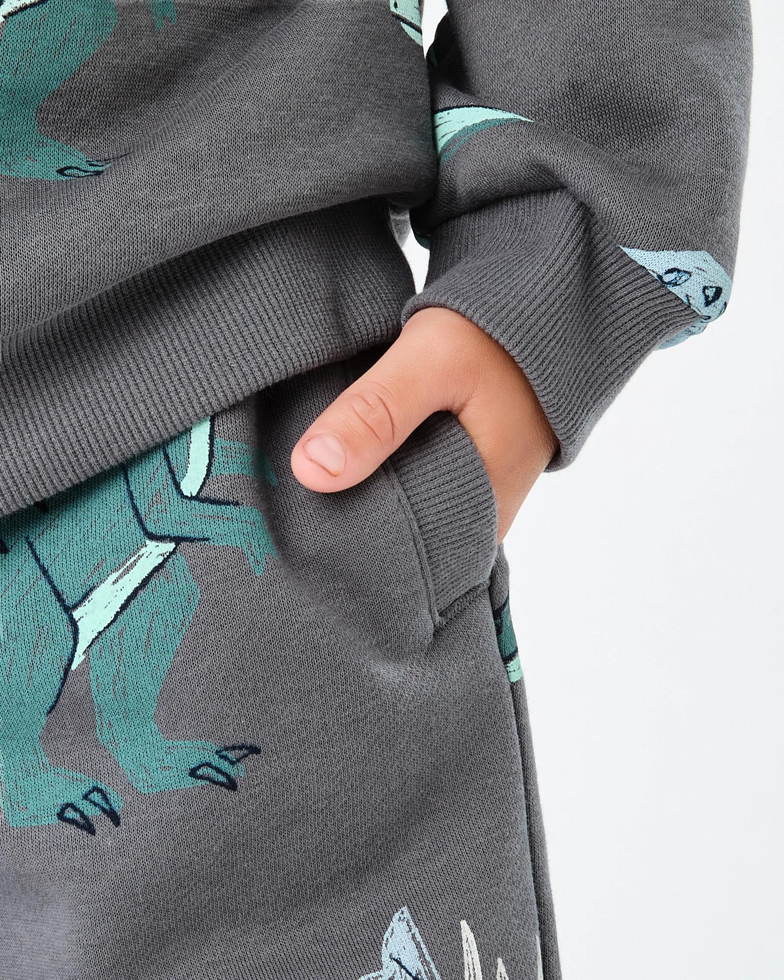 3 All Over Print Trackpants Gry Dino, 3 of 7
