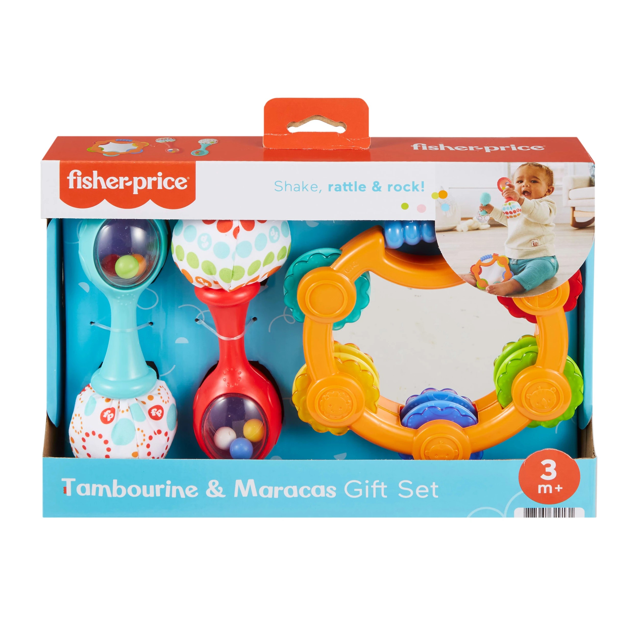 1 Fisher-Price Tambourine & Maracas Gift Set, 1 of 5