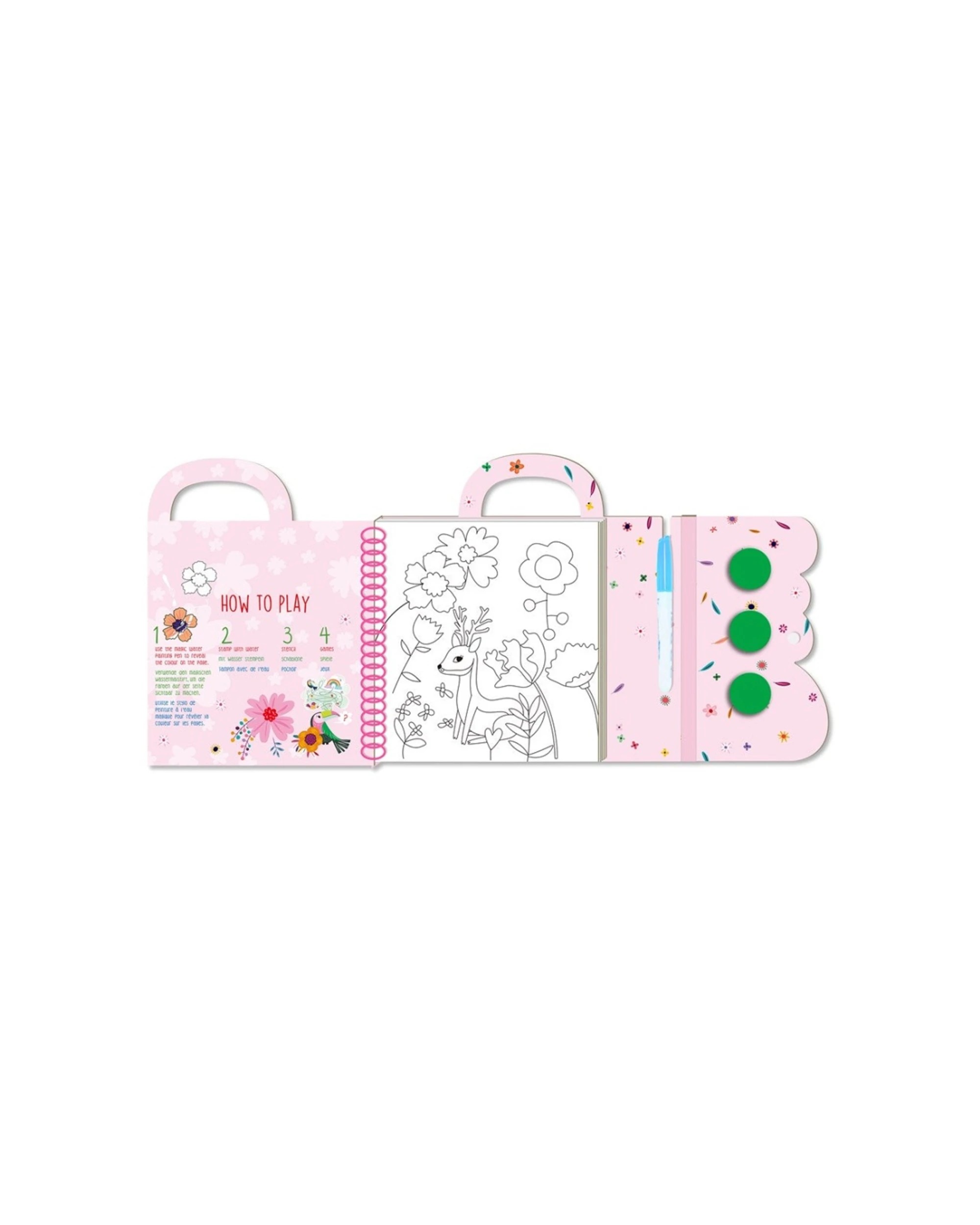 3 Avenir Magic Water Painting Fantasy Garden Art Draw Paint Kids Activity, 3 of 3
