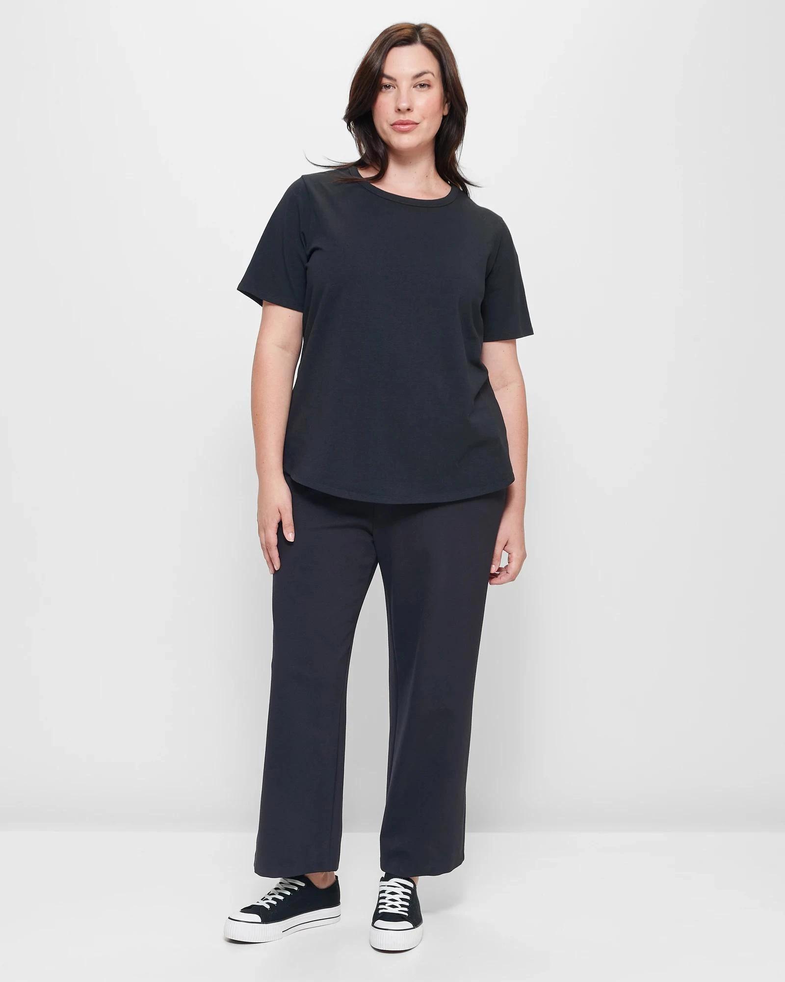 2 Target Plus Size Australian Cotton T-Shirt BLACK, 2 of 10