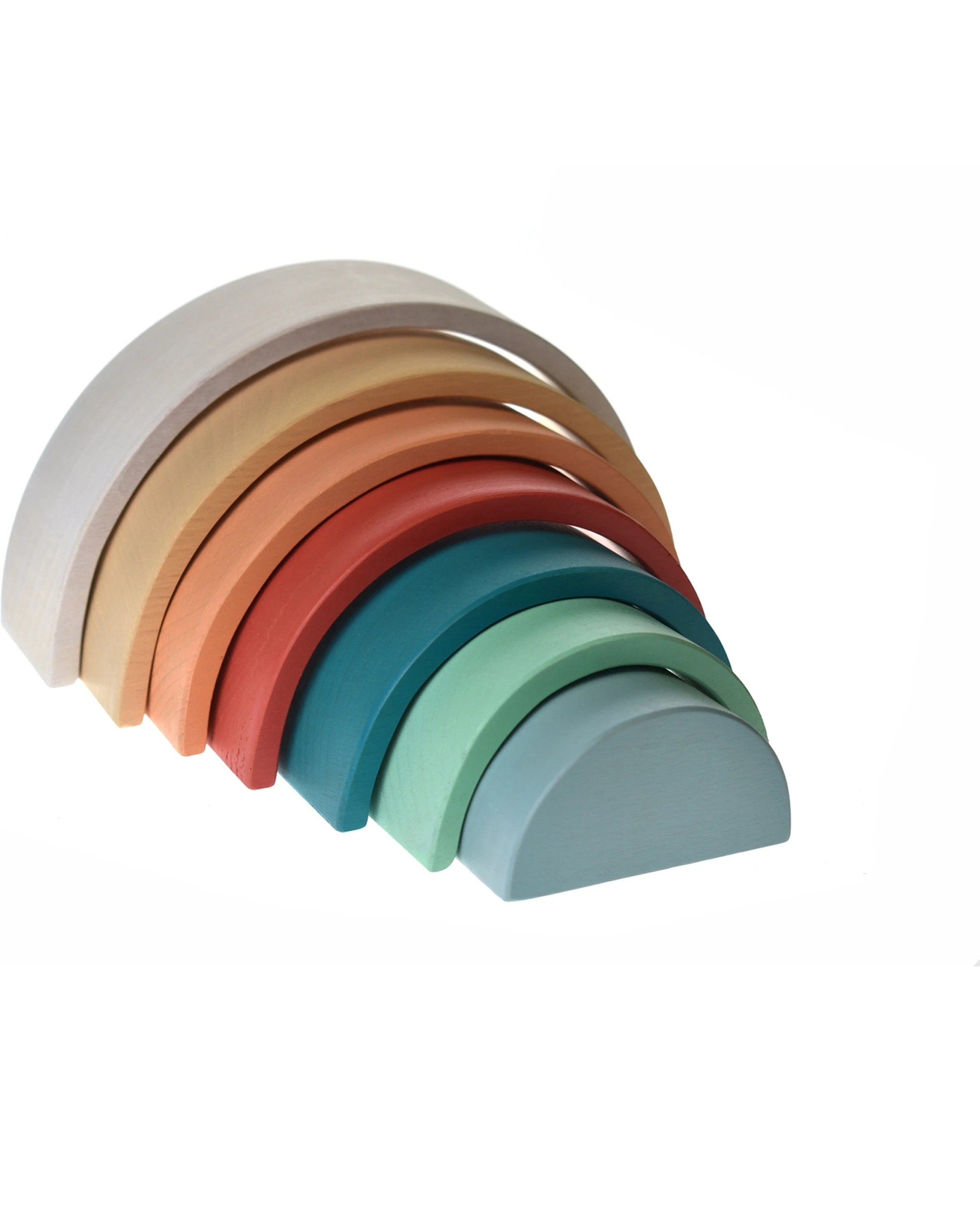 1 Kaper Kidz Calm & Breezy Wooden Stacking Rainbow Terracotta Kids Toy - Multi, 1 of 5