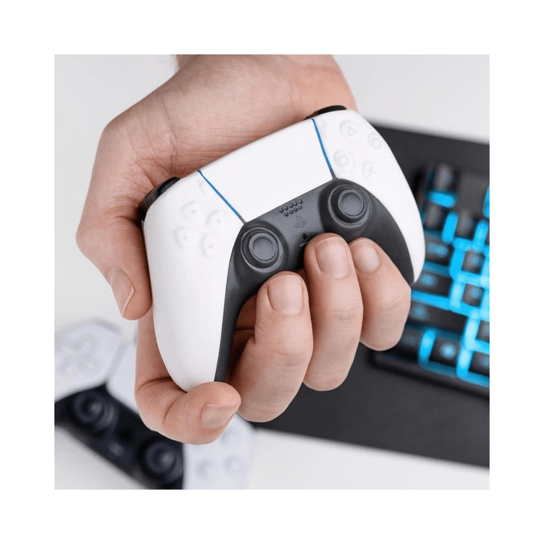 3 Paladone Playstation PS5 Controller White Stress Toy, 3 of 4