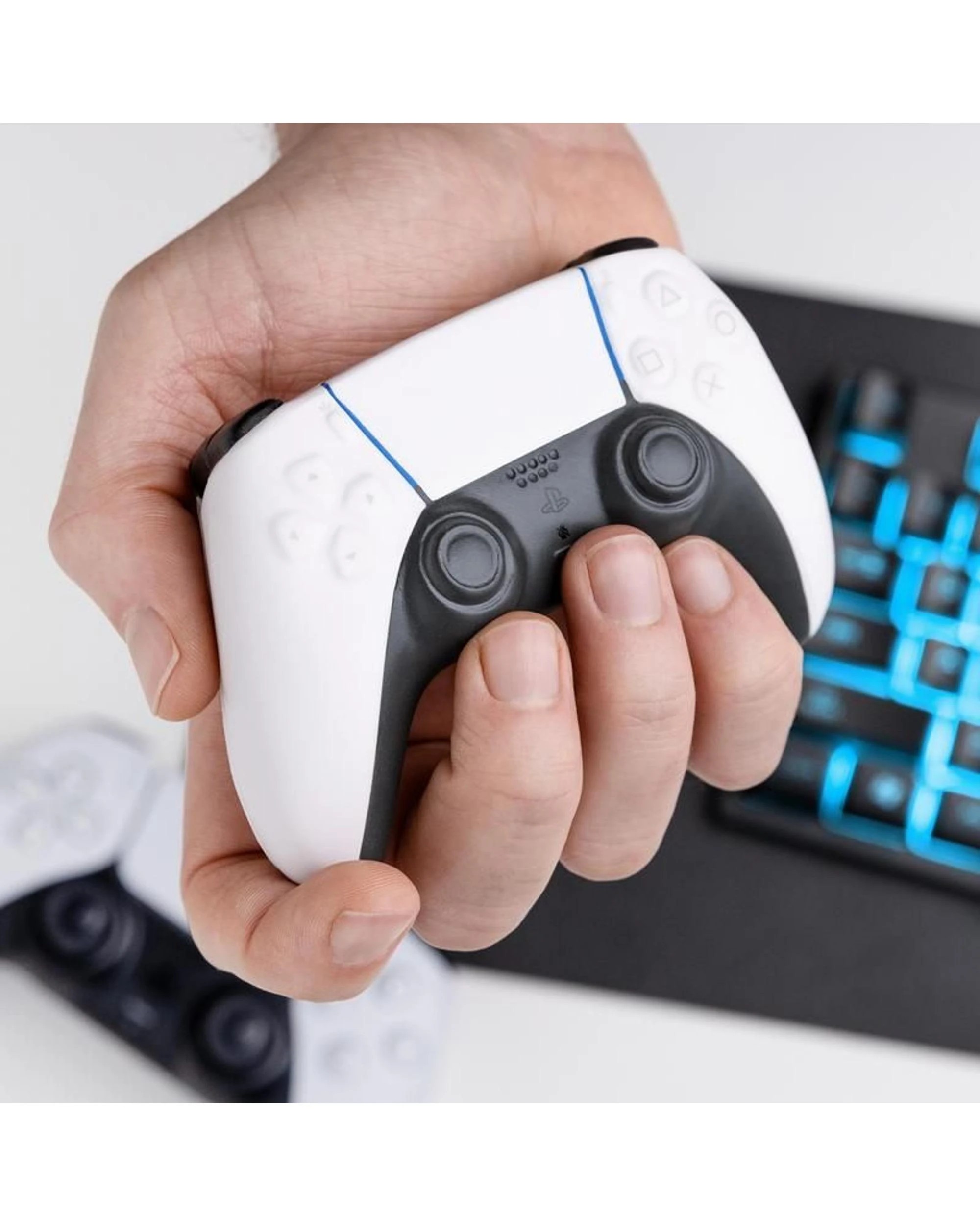 3 Paladone Playstation PS5 Controller White Stress Toy, 3 of 4