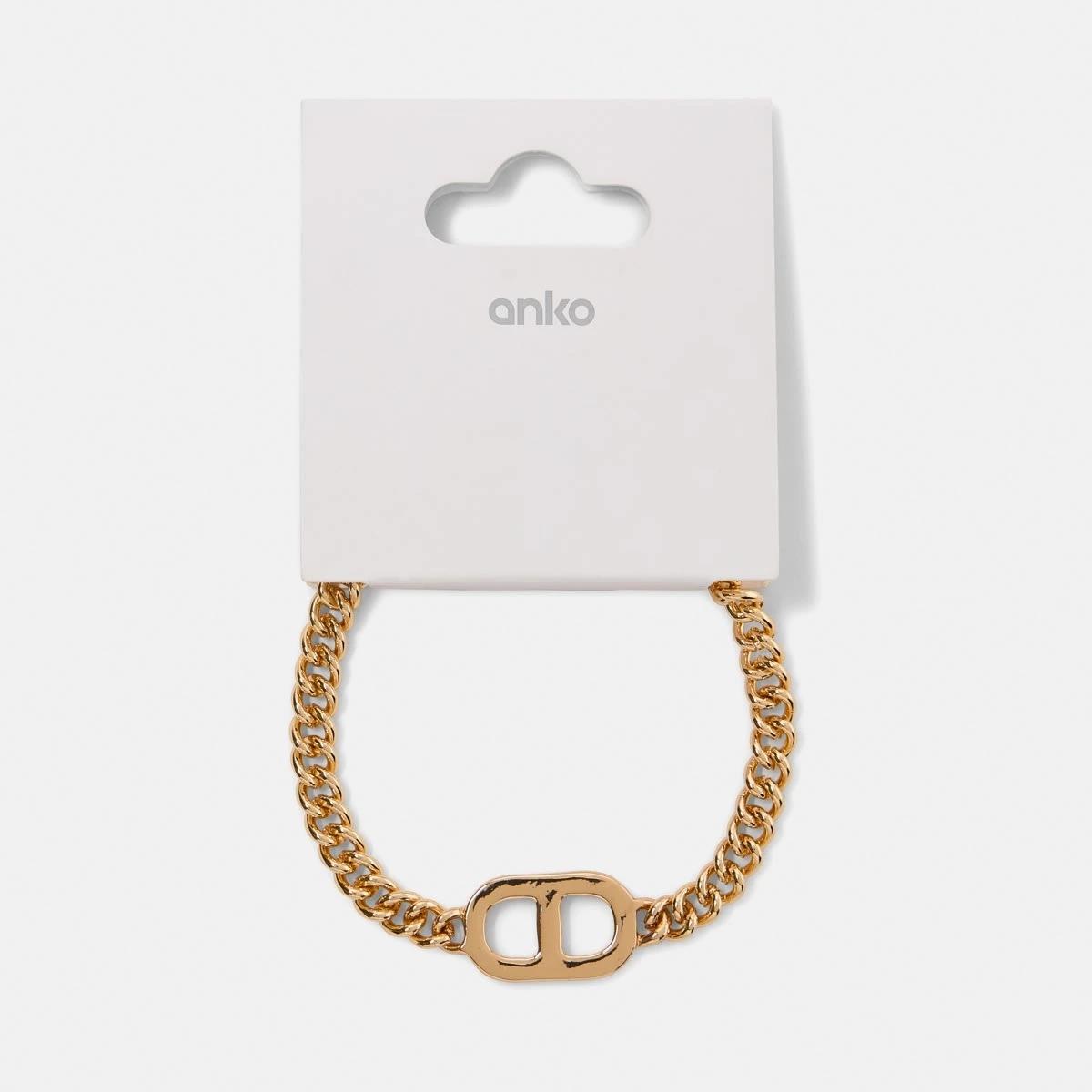4 Interlink Chain Bracelet GOLD, 4 of 4