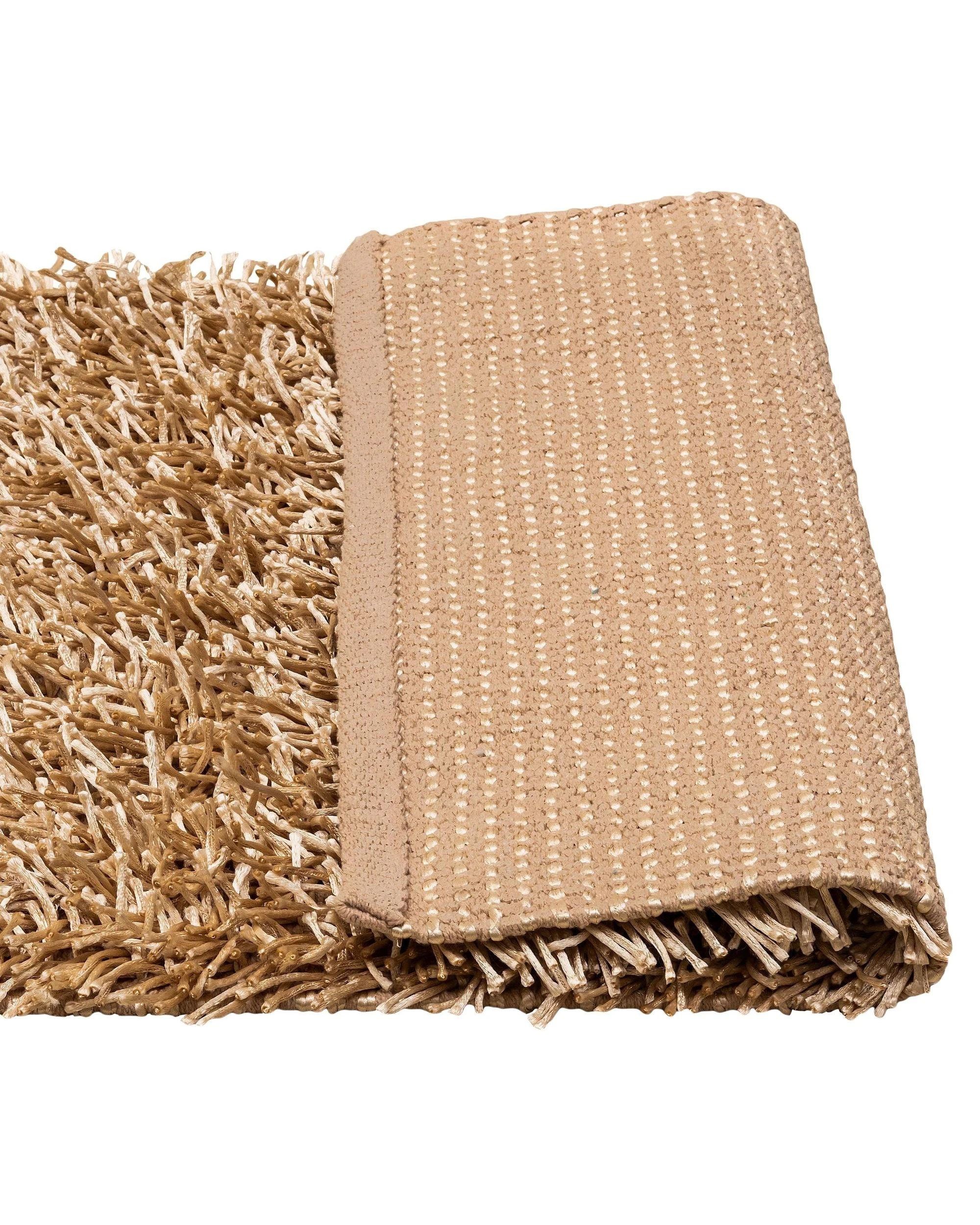 1 La Grace Home Luxury High Pile Soft Non Slip Bath Mat - Cream, 1 of 6