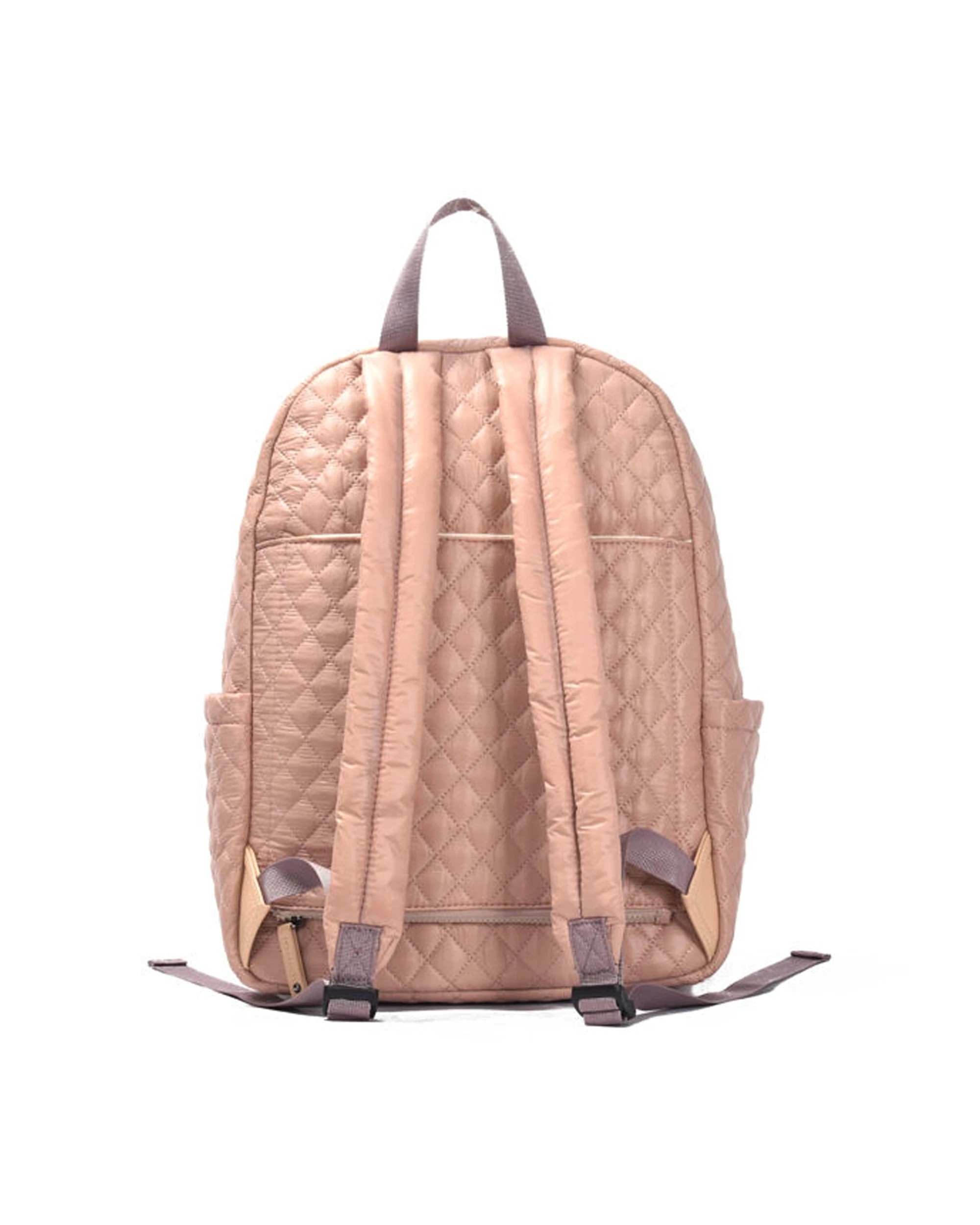 3 Tosca Metro Quilted Oxford Travel 15" Laptop Backpack - Pink, 3 of 9