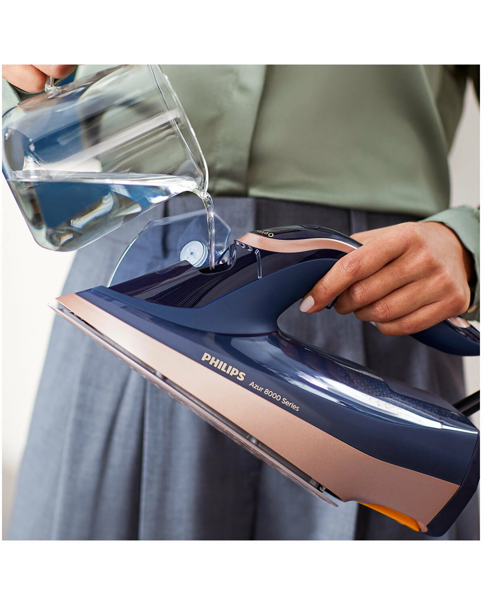 5 Philips Azur 8000 Series Steam Iron Navy, 5 of 9